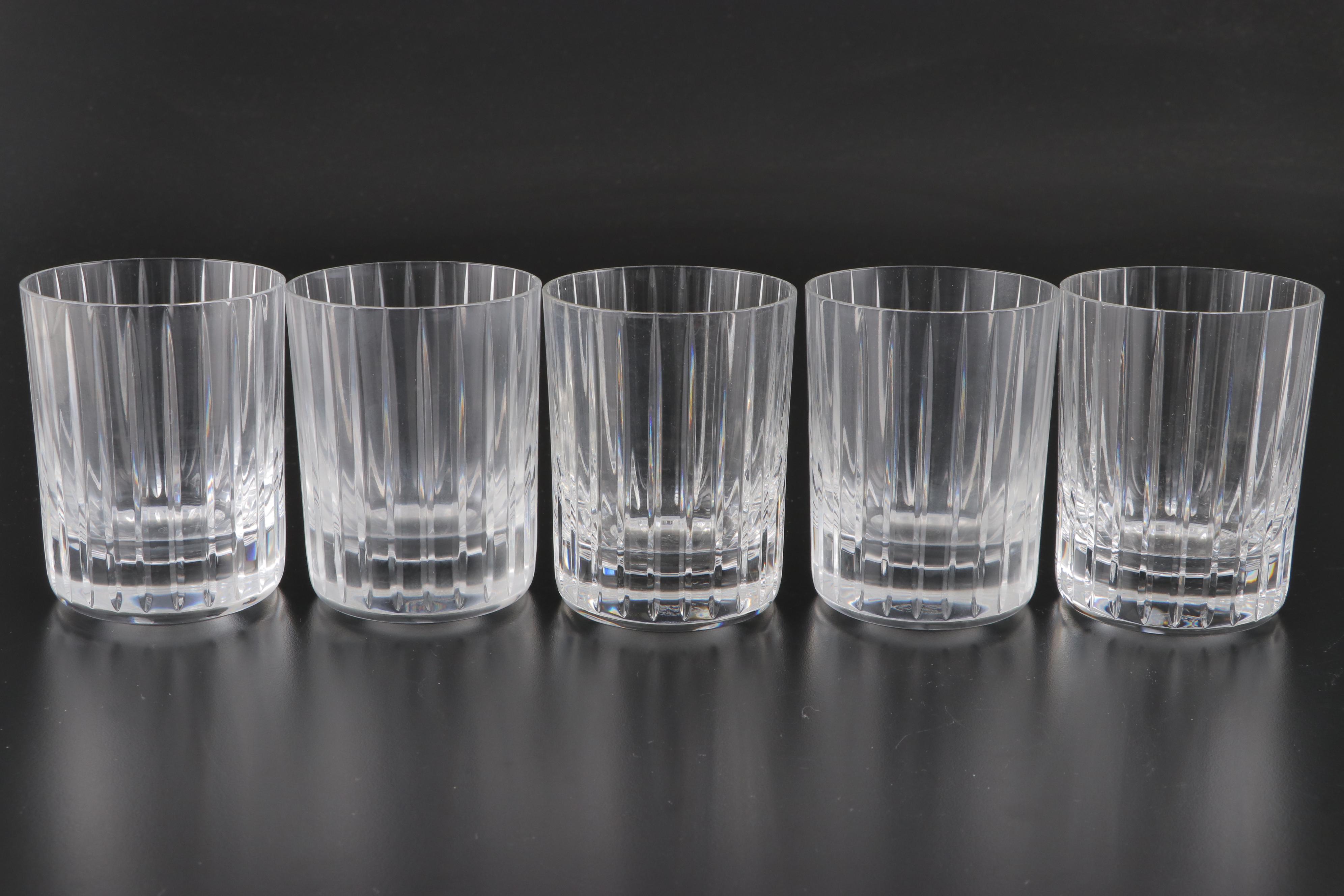 Baccarat Crystal "Harmonie" Old Fashioned and Highball Glasses