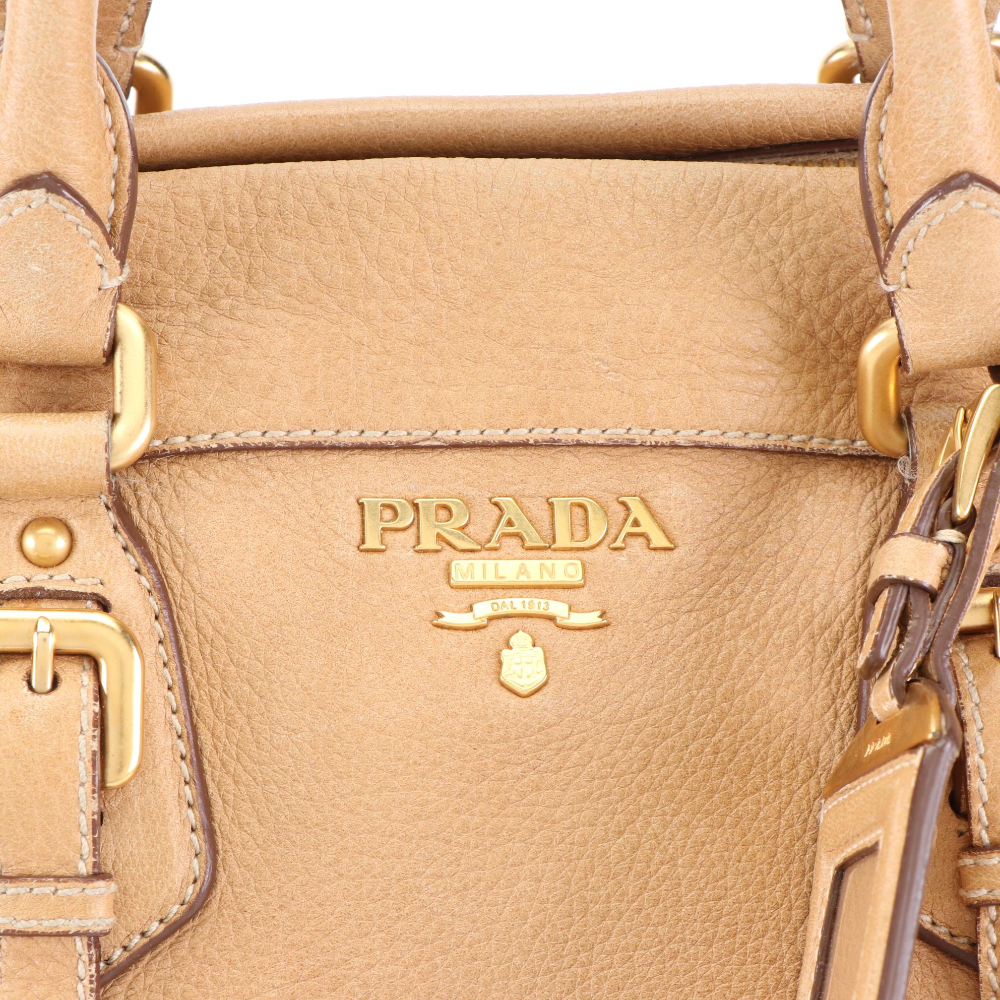 Prada Grained Leatheer Two-Way Satchel