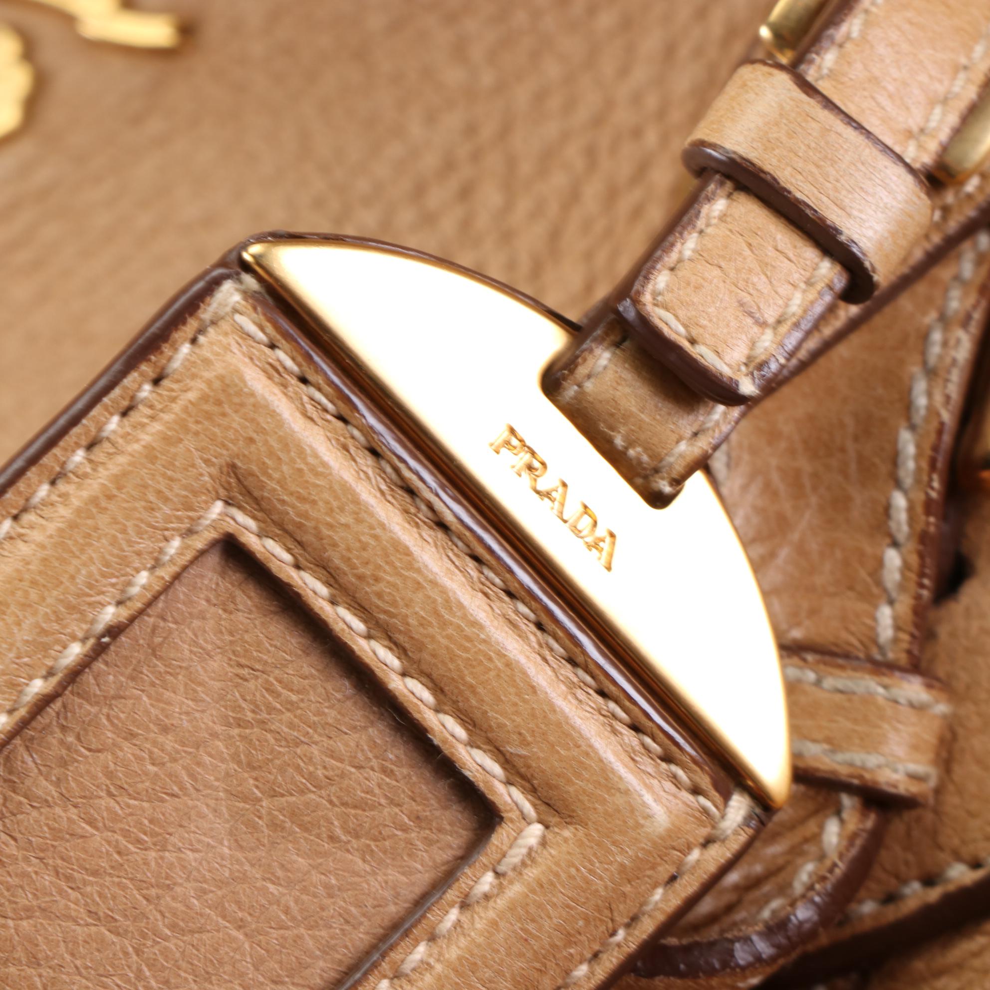 Prada Grained Leatheer Two-Way Satchel