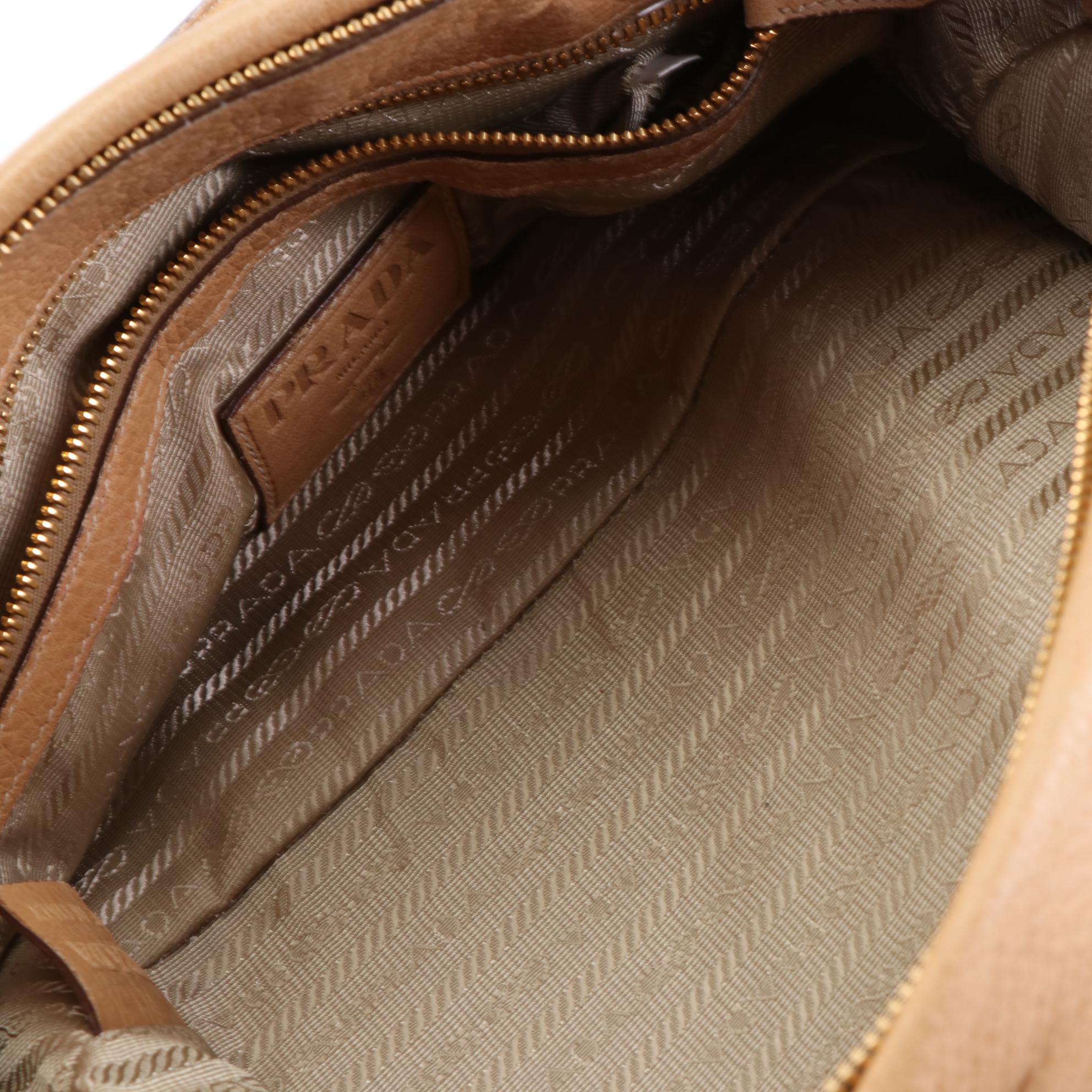 Prada Grained Leatheer Two-Way Satchel