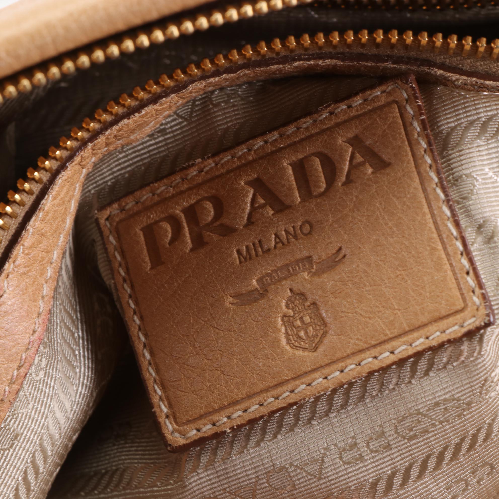 Prada Grained Leatheer Two-Way Satchel