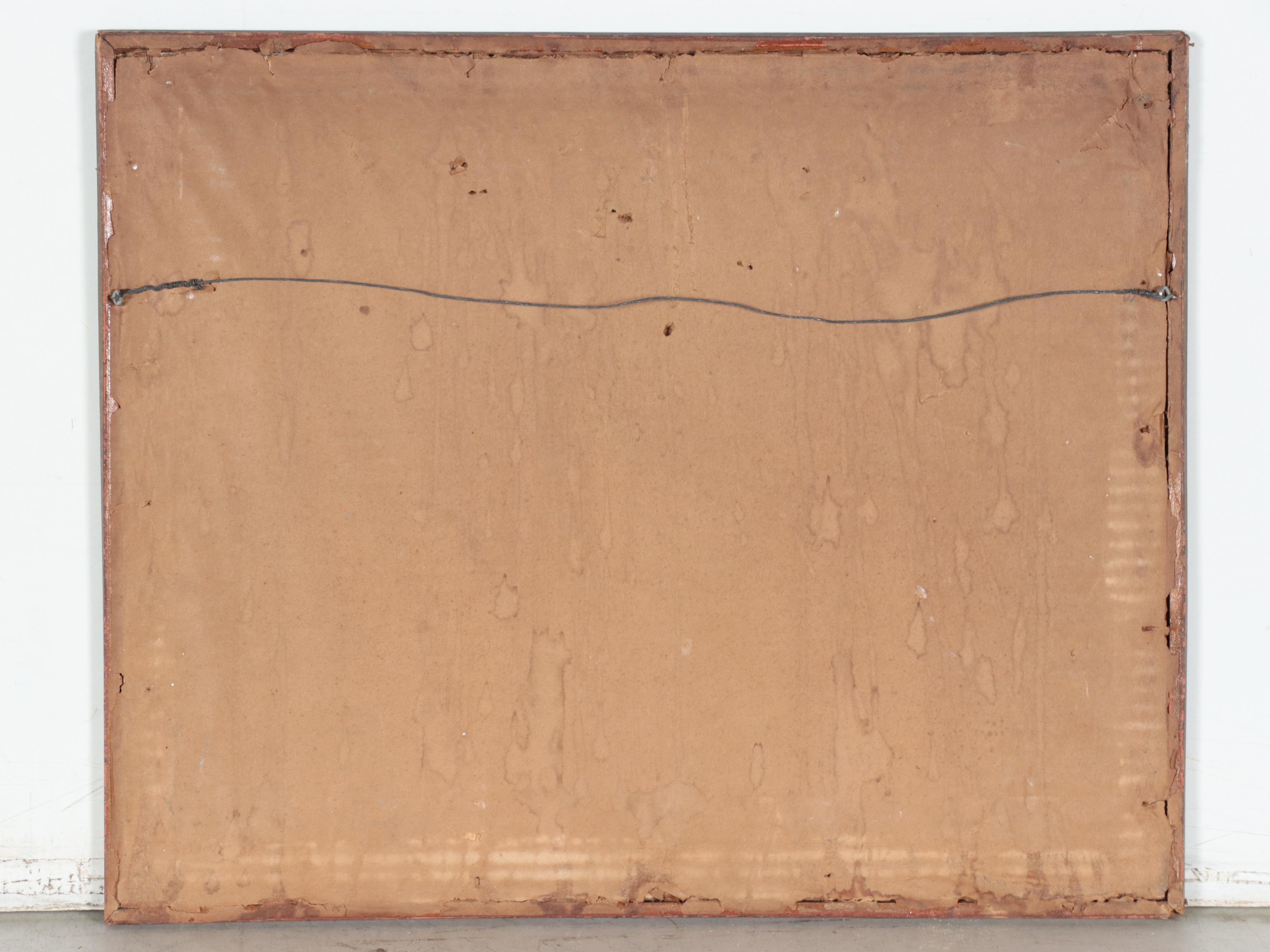 Watercolor Painting of Boats in New York Harbor, Late 20th Century