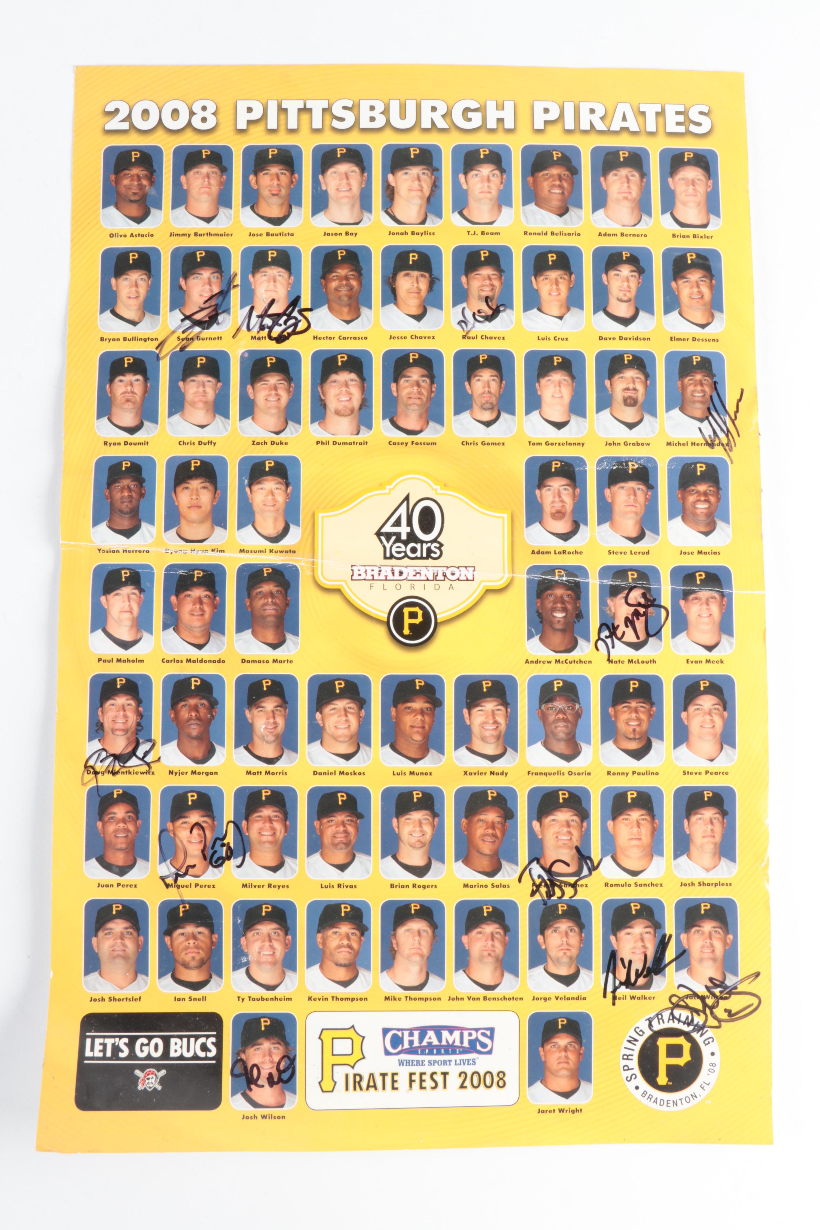 Pittsburgh Pirates Signed Baseballs, Poster, More with Mazeroski, Sanguillén