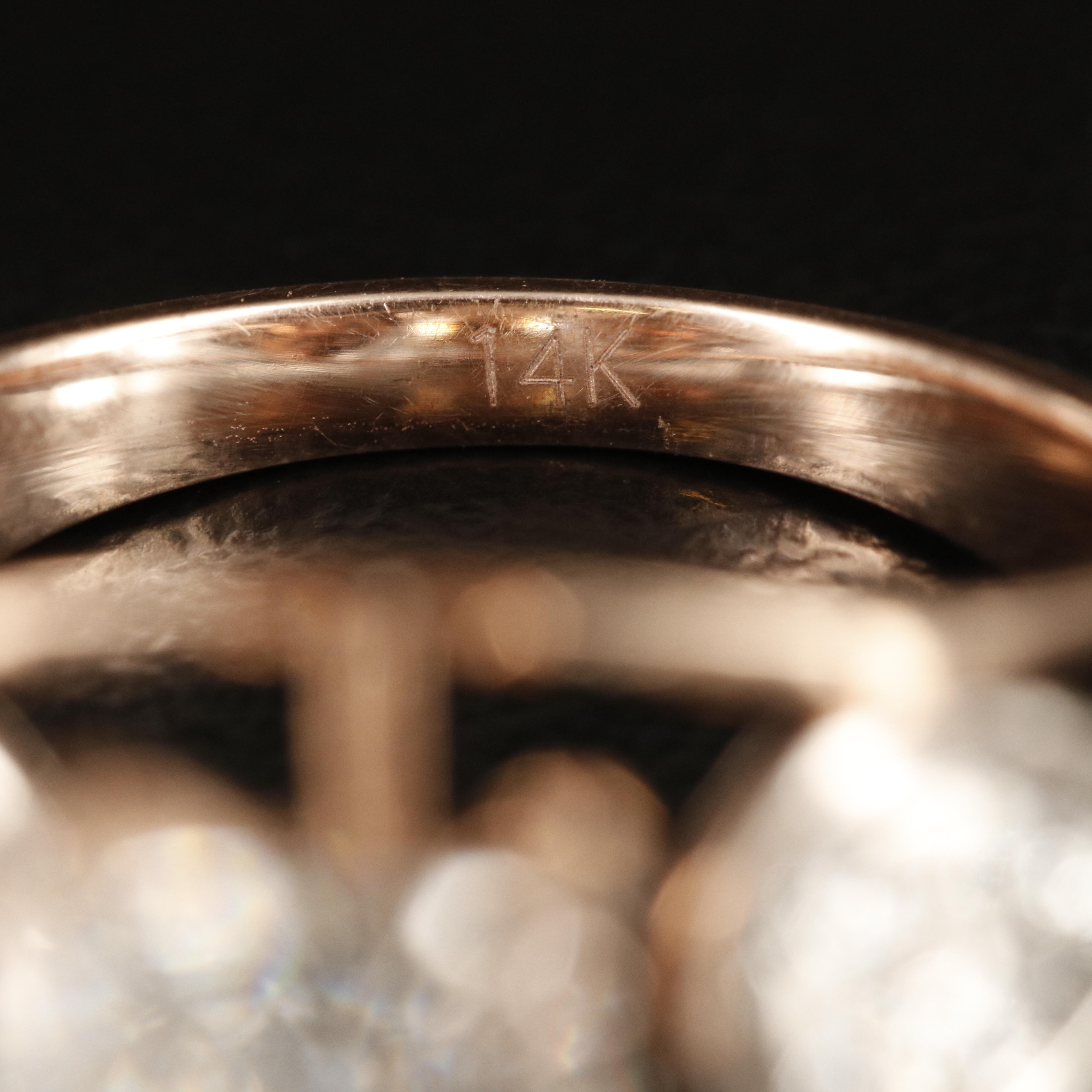 14K Rose Gold 3.60 CTW Lab Grown Diamond Ring with IGI Report