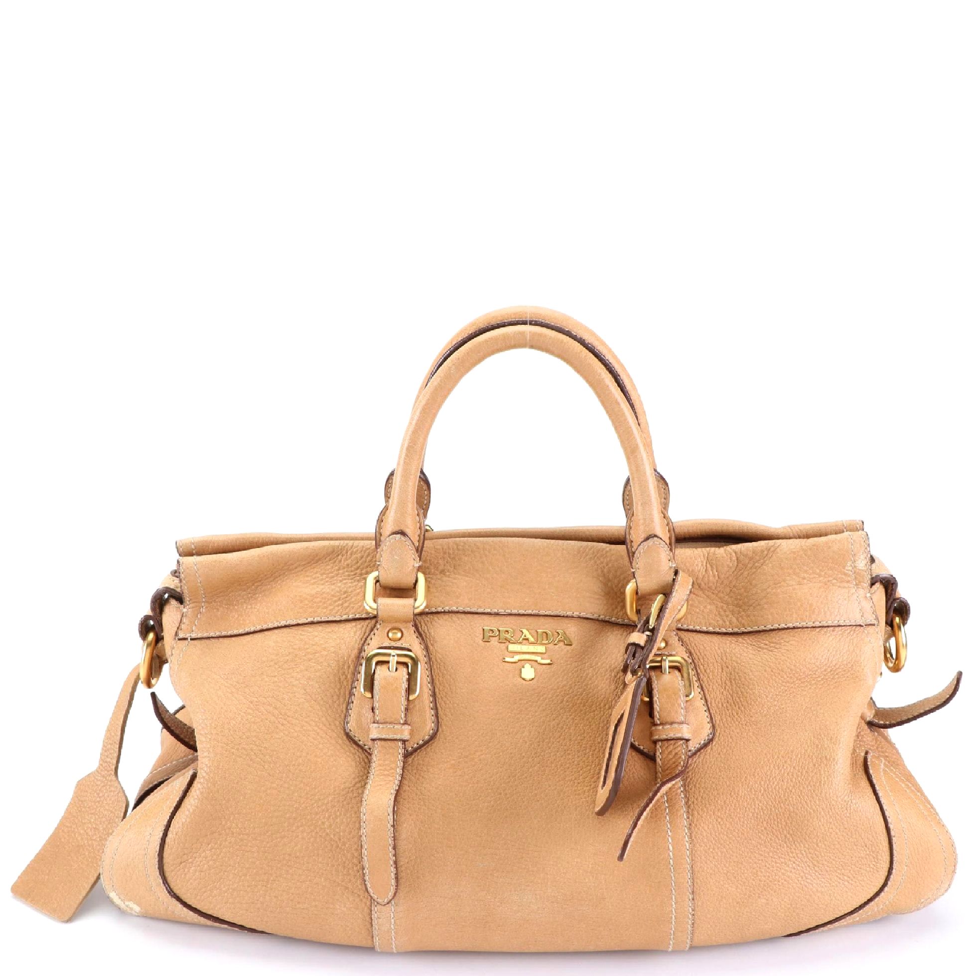 Prada Grained Leatheer Two-Way Satchel
