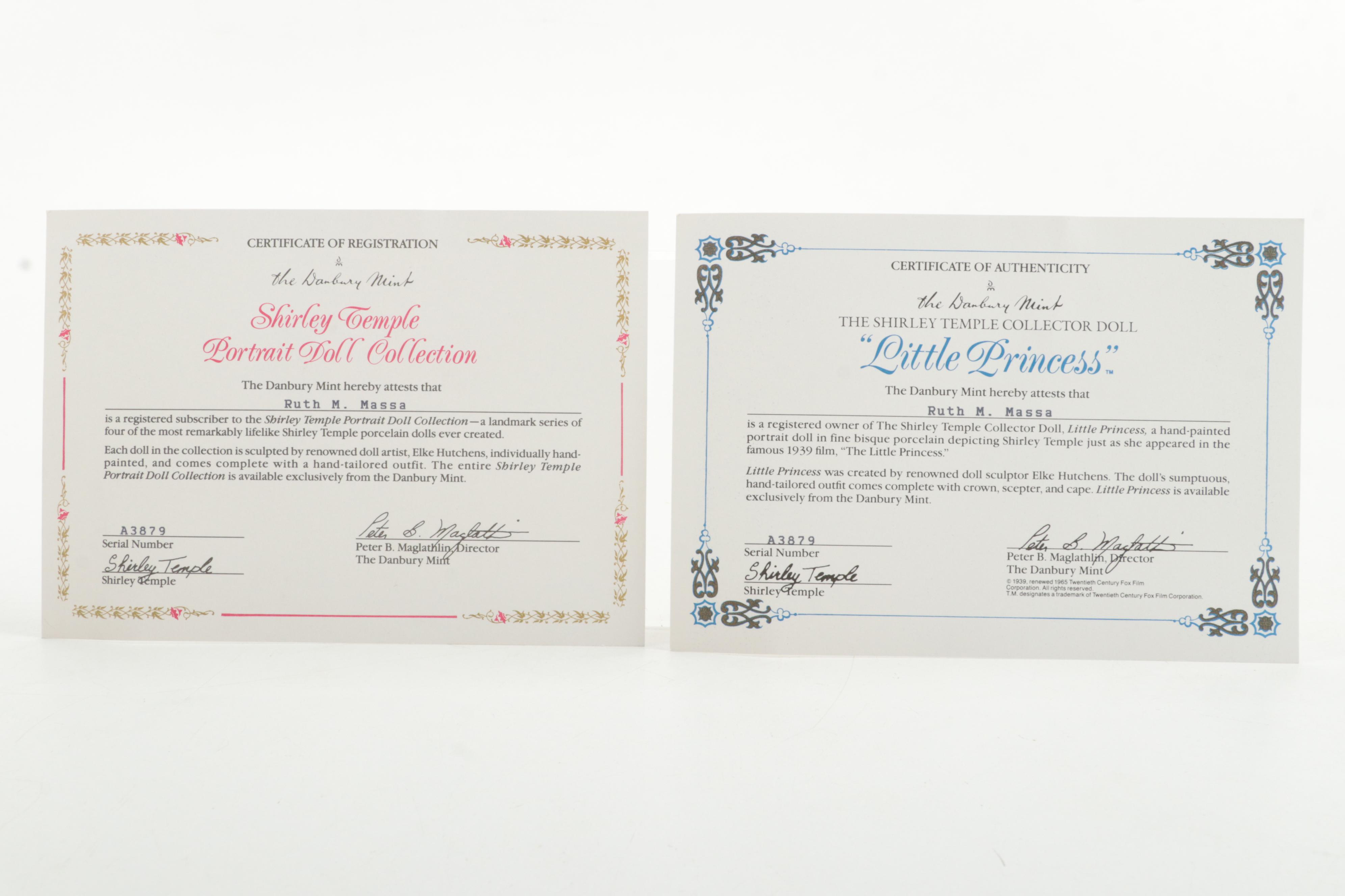 Danbury Mint "Little Princess" Shirley Temple Doll in Packaging