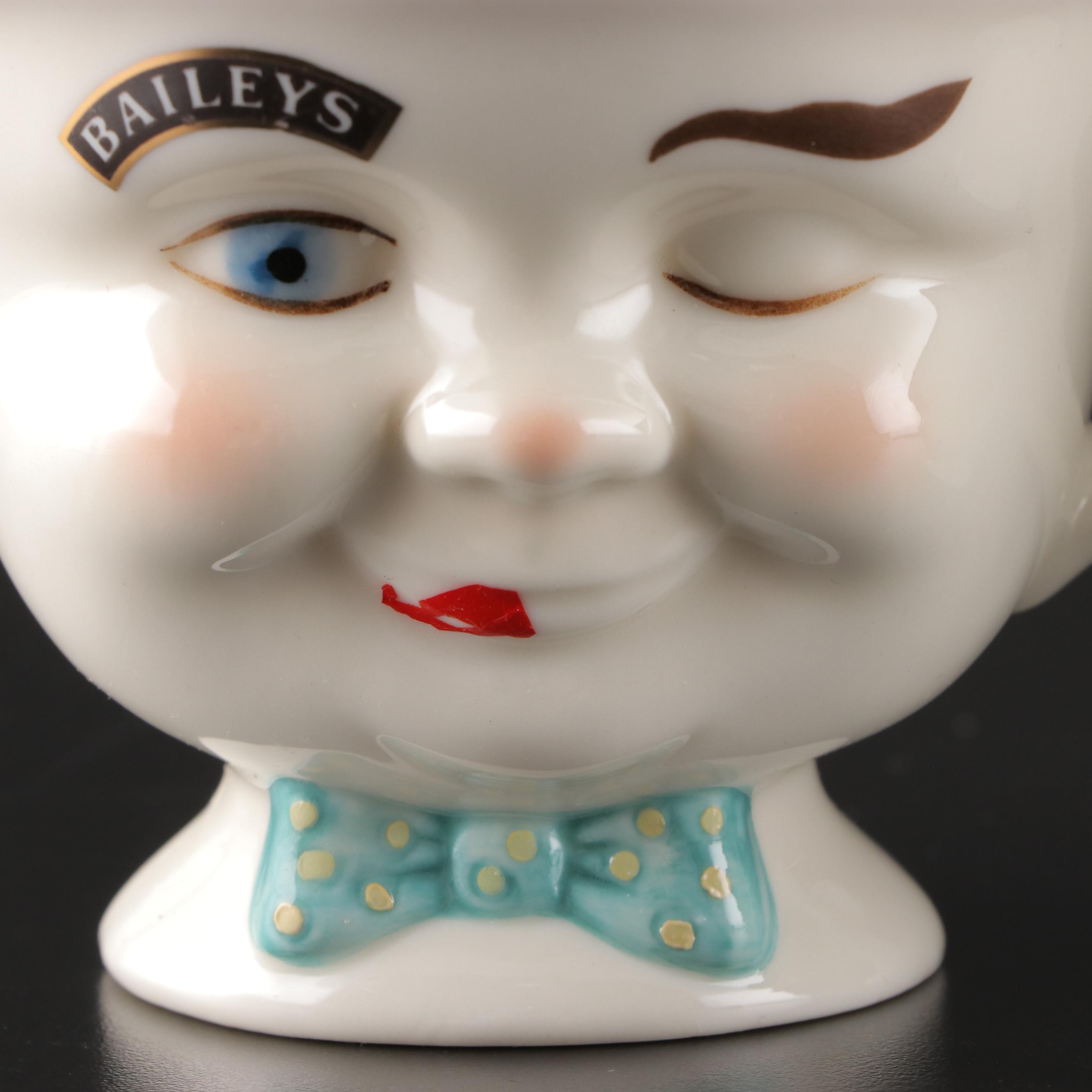 Bailey's Limited Edition Ceramic Face Coffee Set, 1996