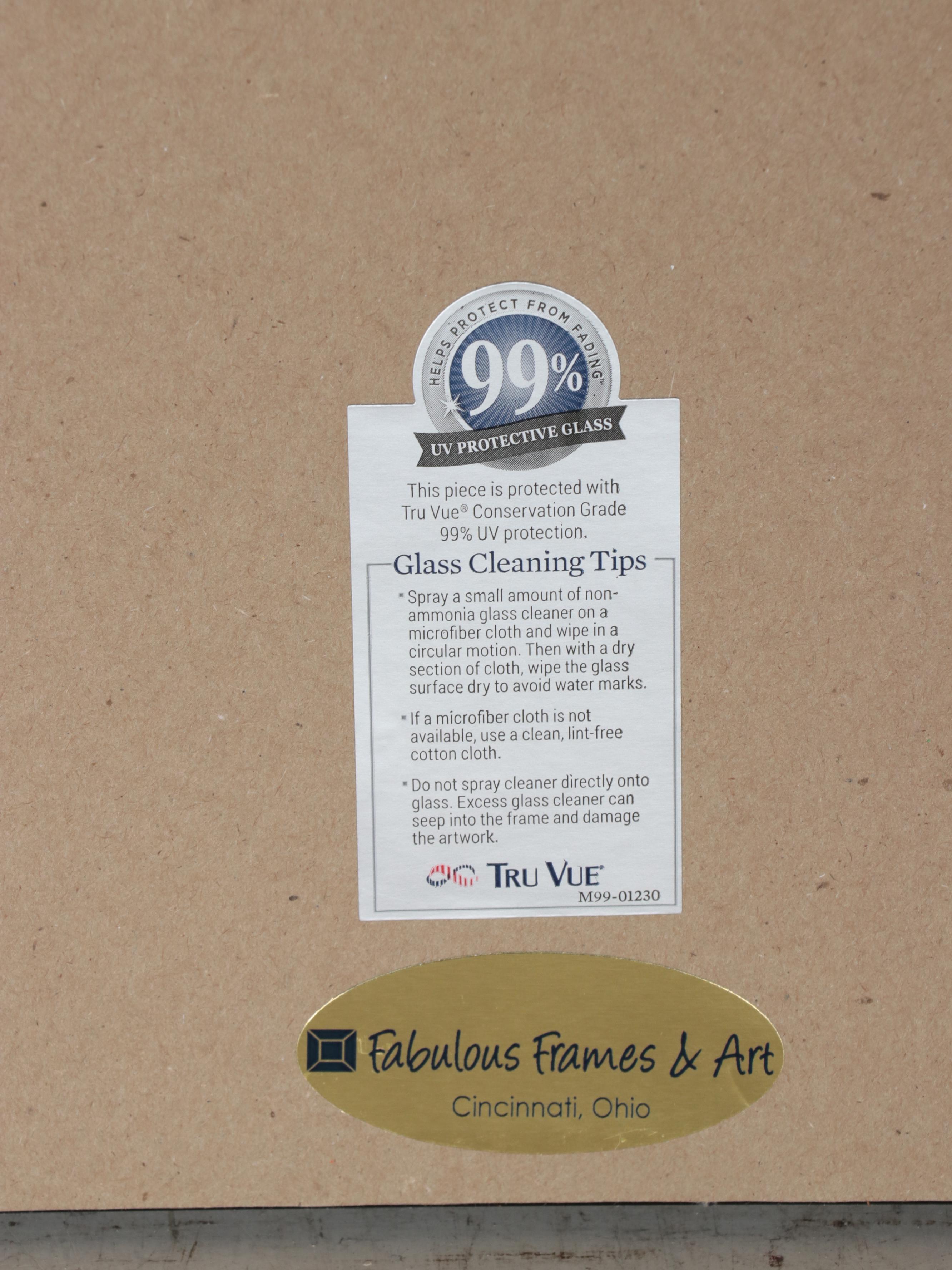 Japanese Watercolor Painting of River Landscape