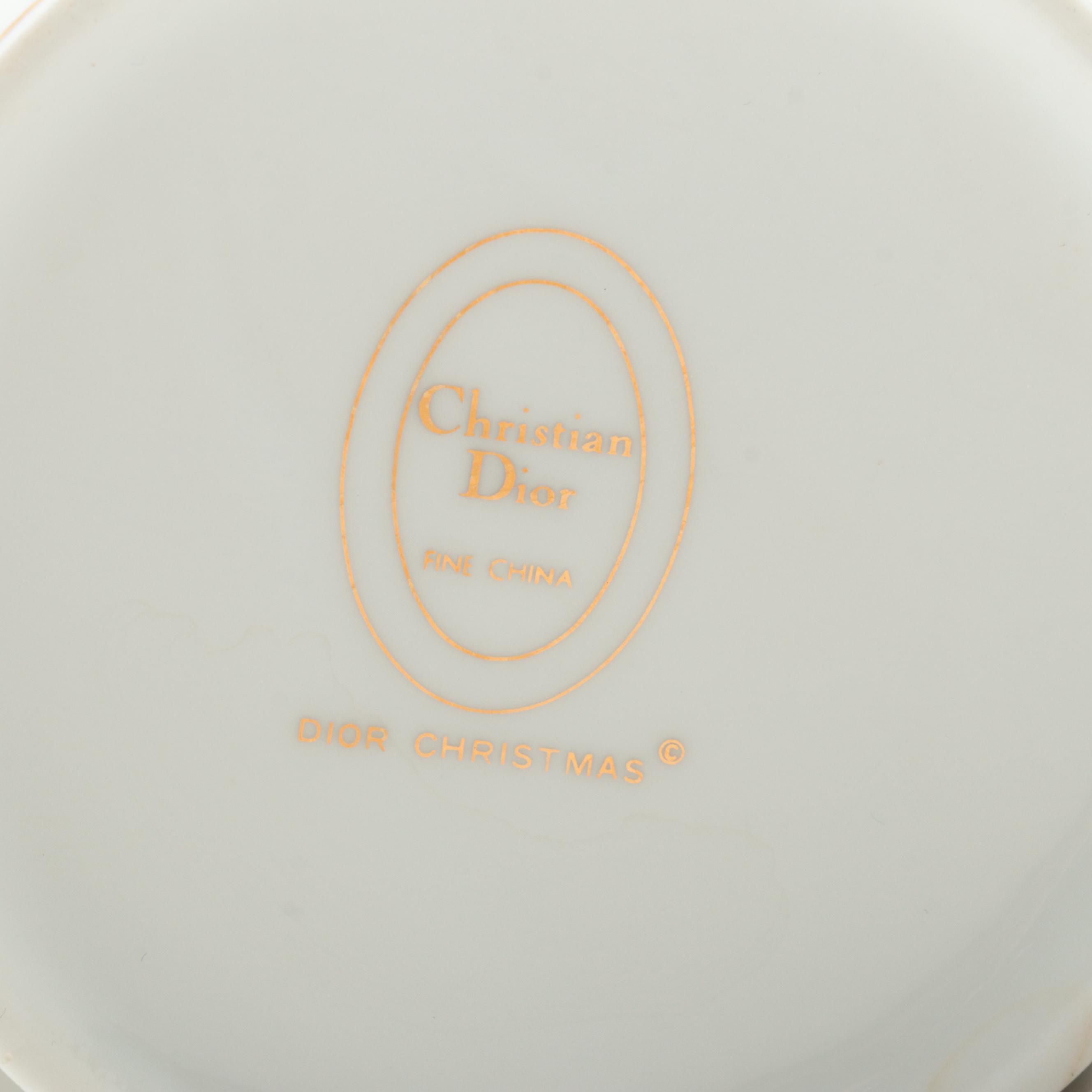 Christian Dior and International Porcelain Teacup and Saucer Collection