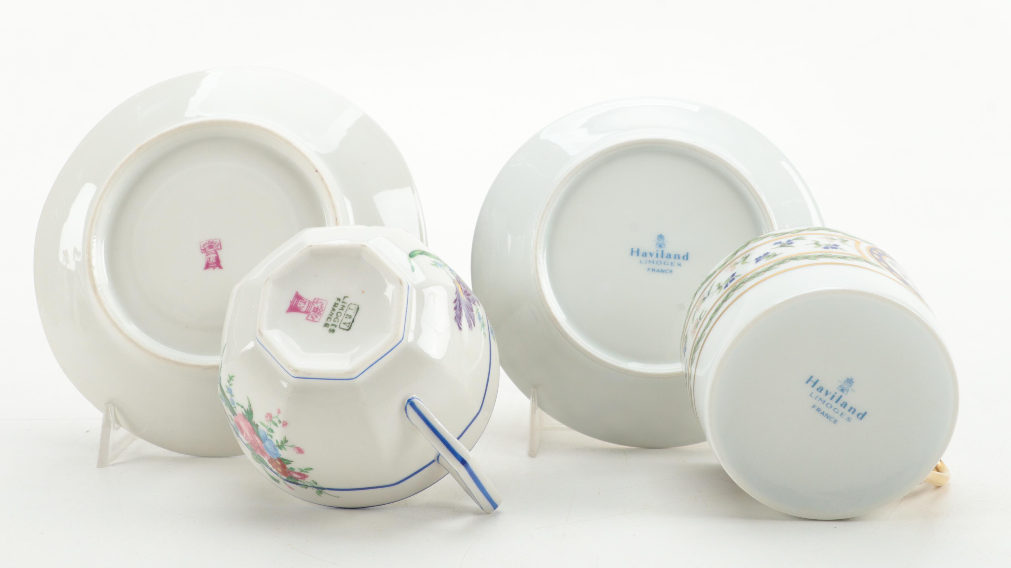 Christian Dior and International Porcelain Teacup and Saucer Collection