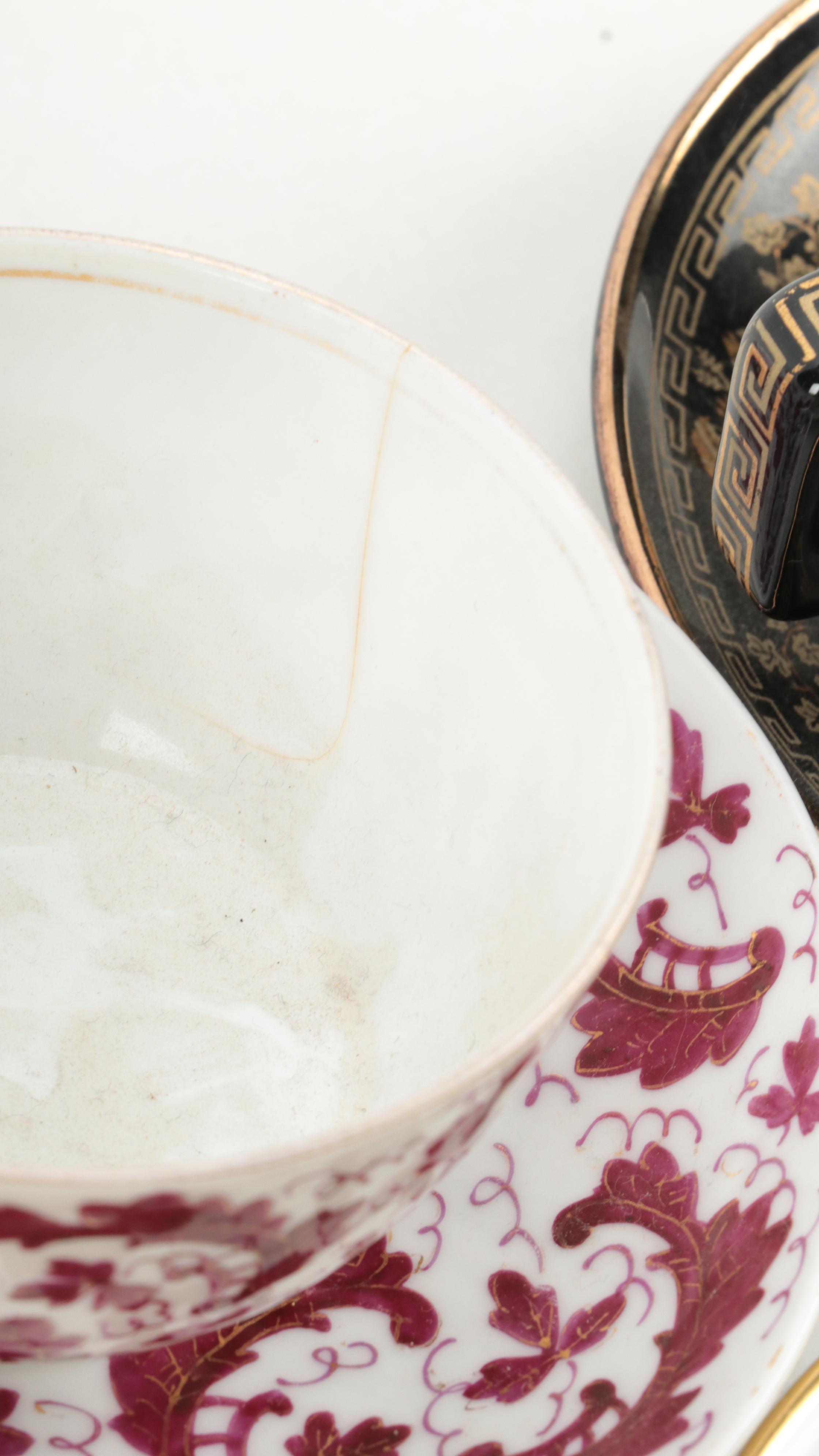 Christian Dior and International Porcelain Teacup and Saucer Collection