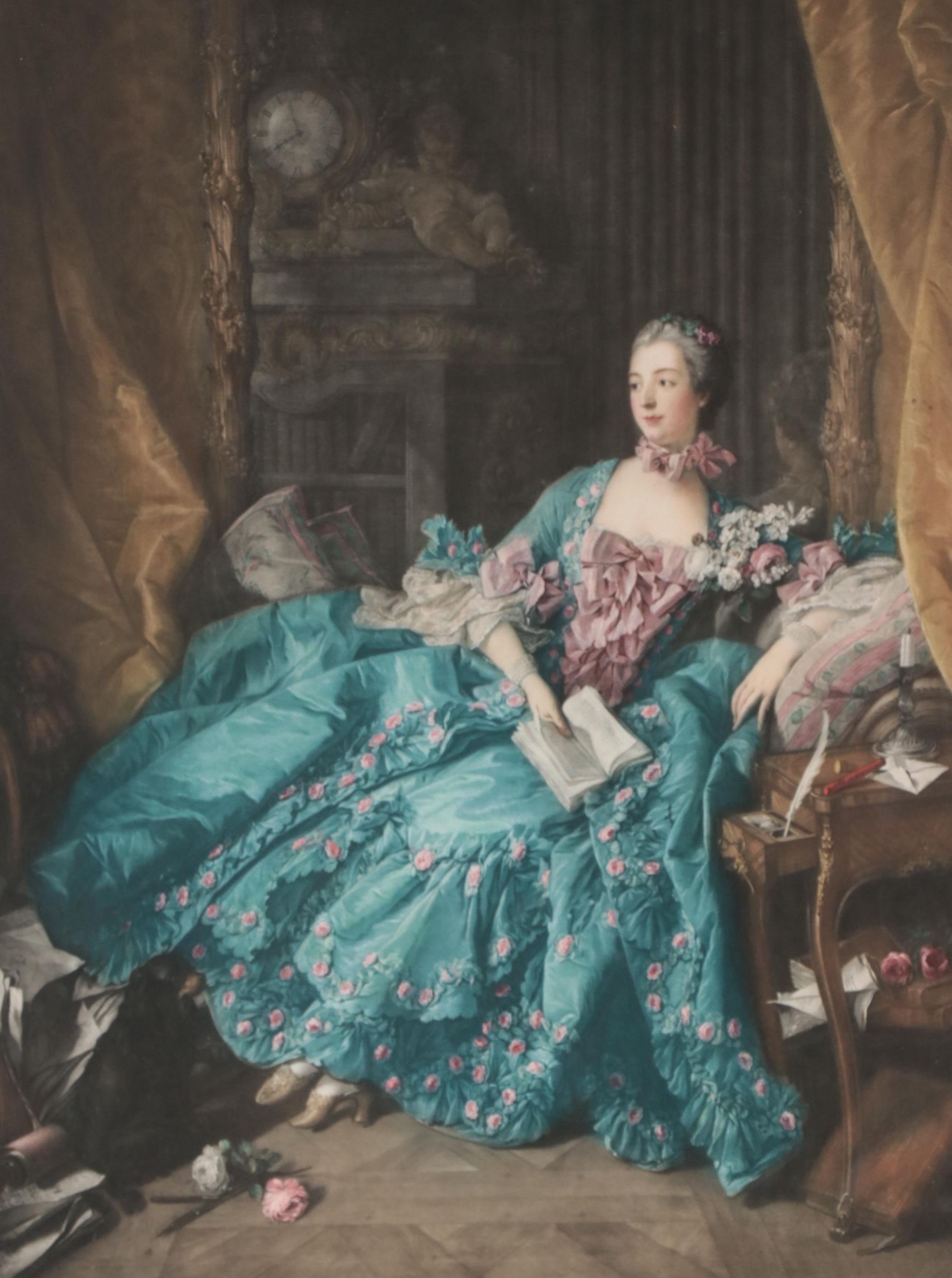 Aquatint After Francois Boucher "Madame La Marquise de Pompadour"