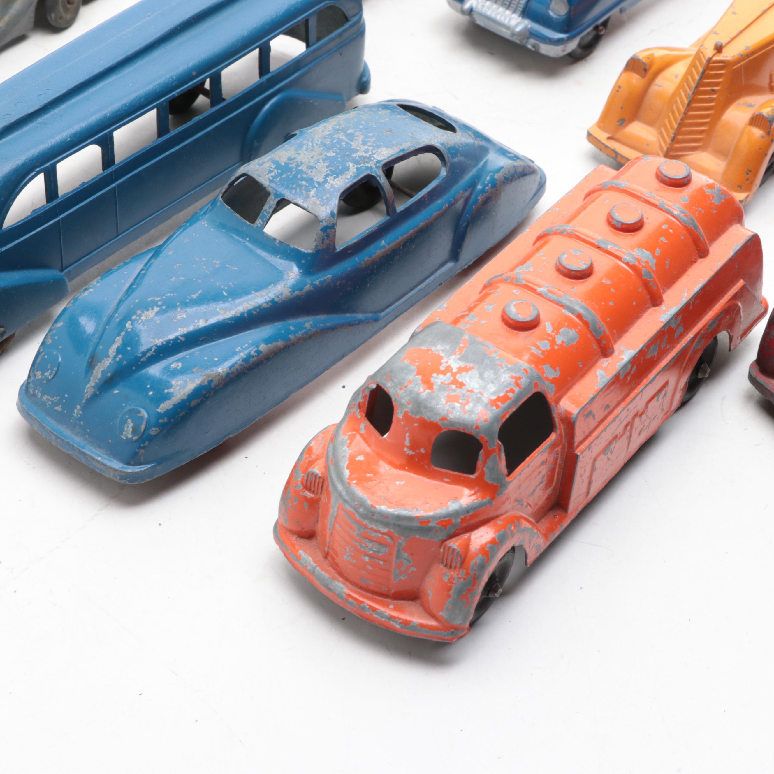 Manoil, Metal Masters, Hubley and Other Tin Litho Toy Cars, Early to Mid-20th C.