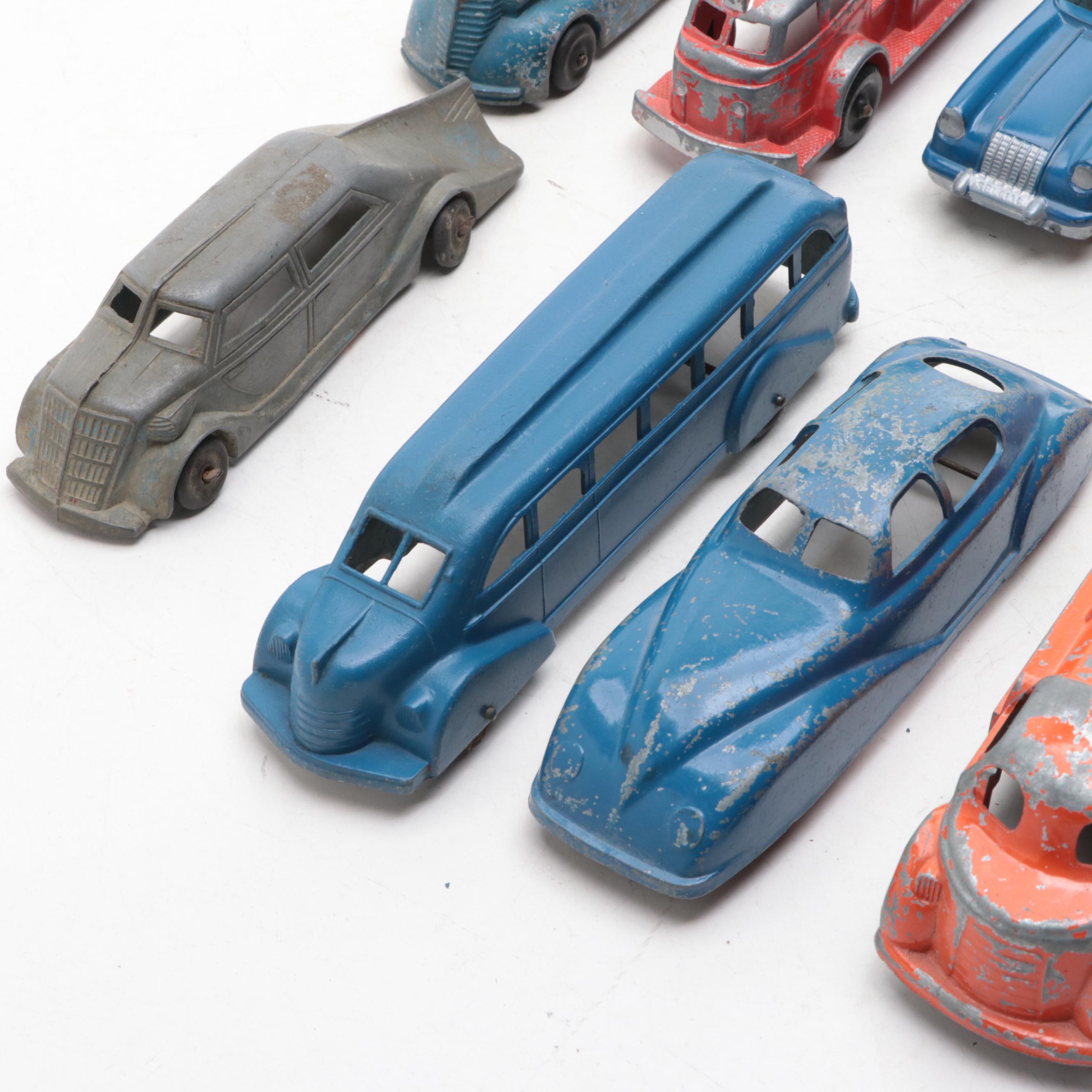 Manoil, Metal Masters, Hubley and Other Tin Litho Toy Cars, Early to Mid-20th C.