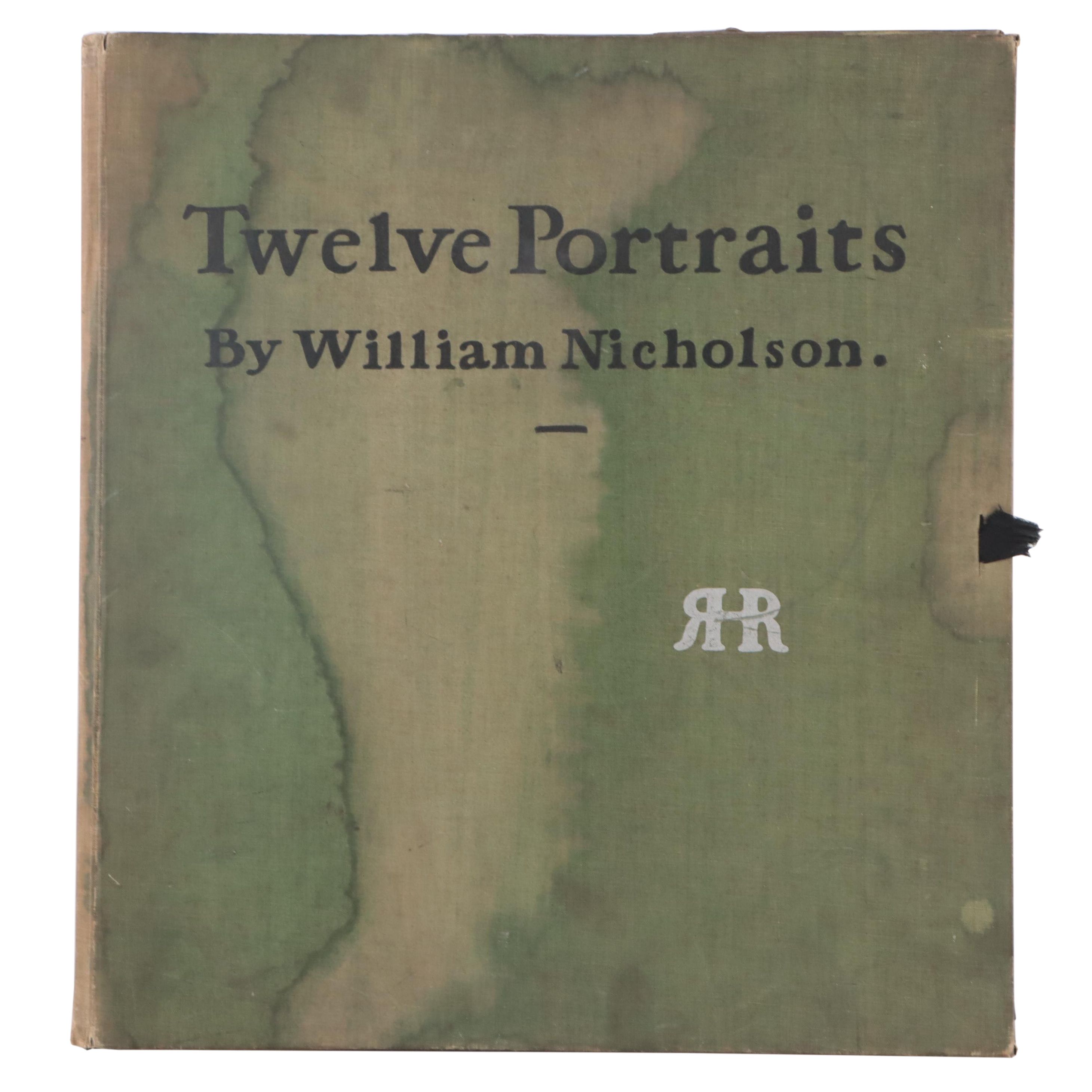 Lithographic Folio After William Nicholson Woodcuts "Twelve Portraits"