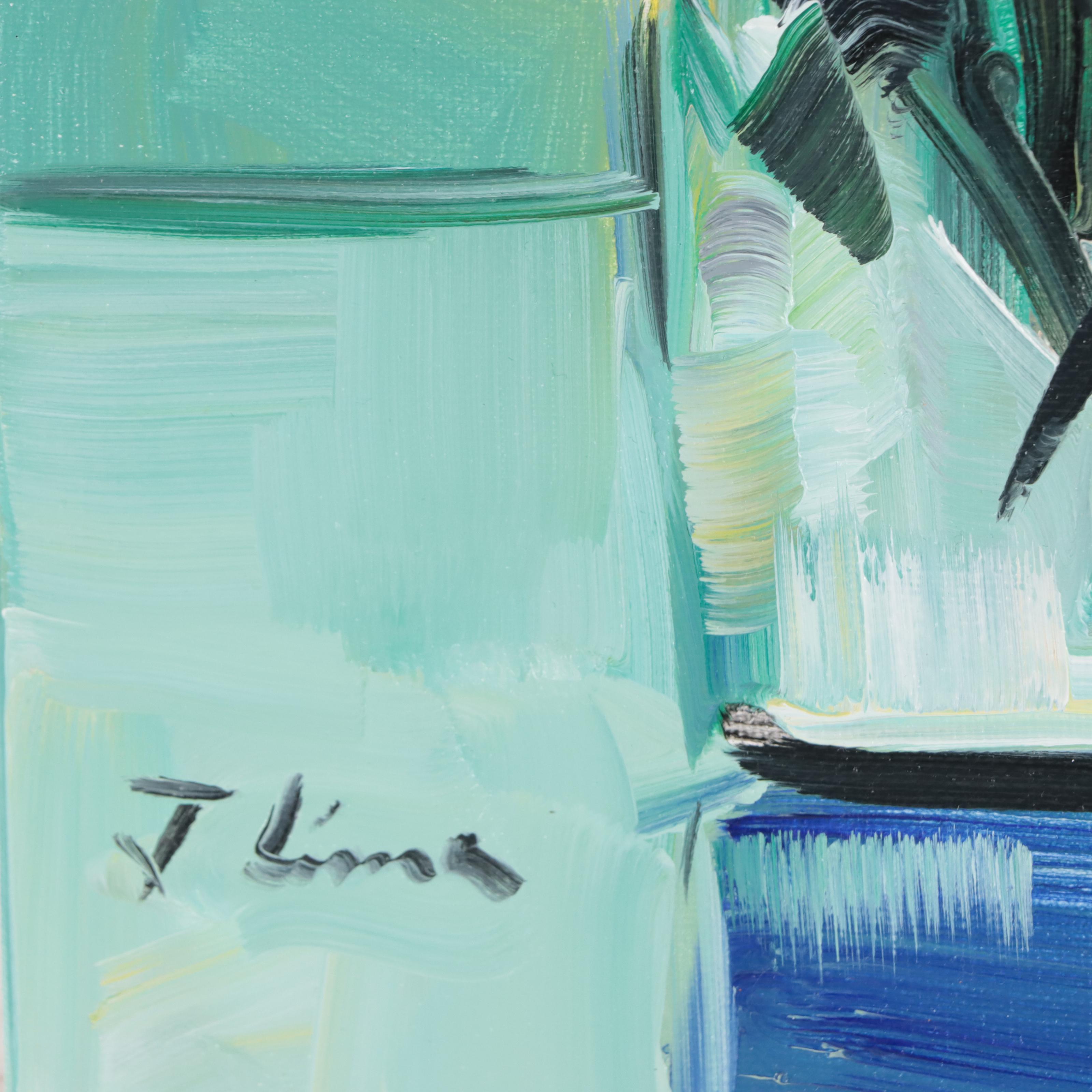 José M. Lima Floral Still Life Oil Painting, 2022