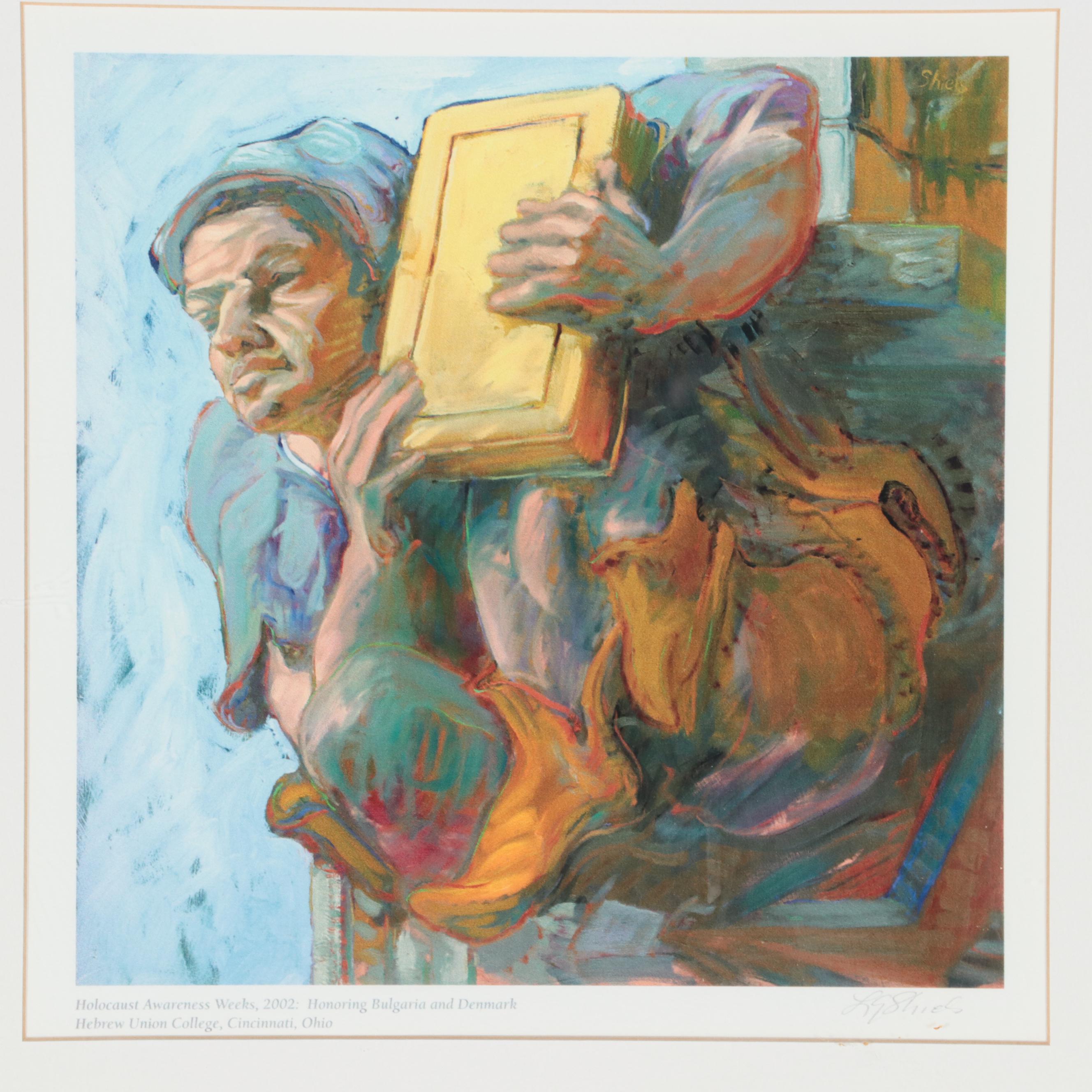 Giclée of Figure Holding Book