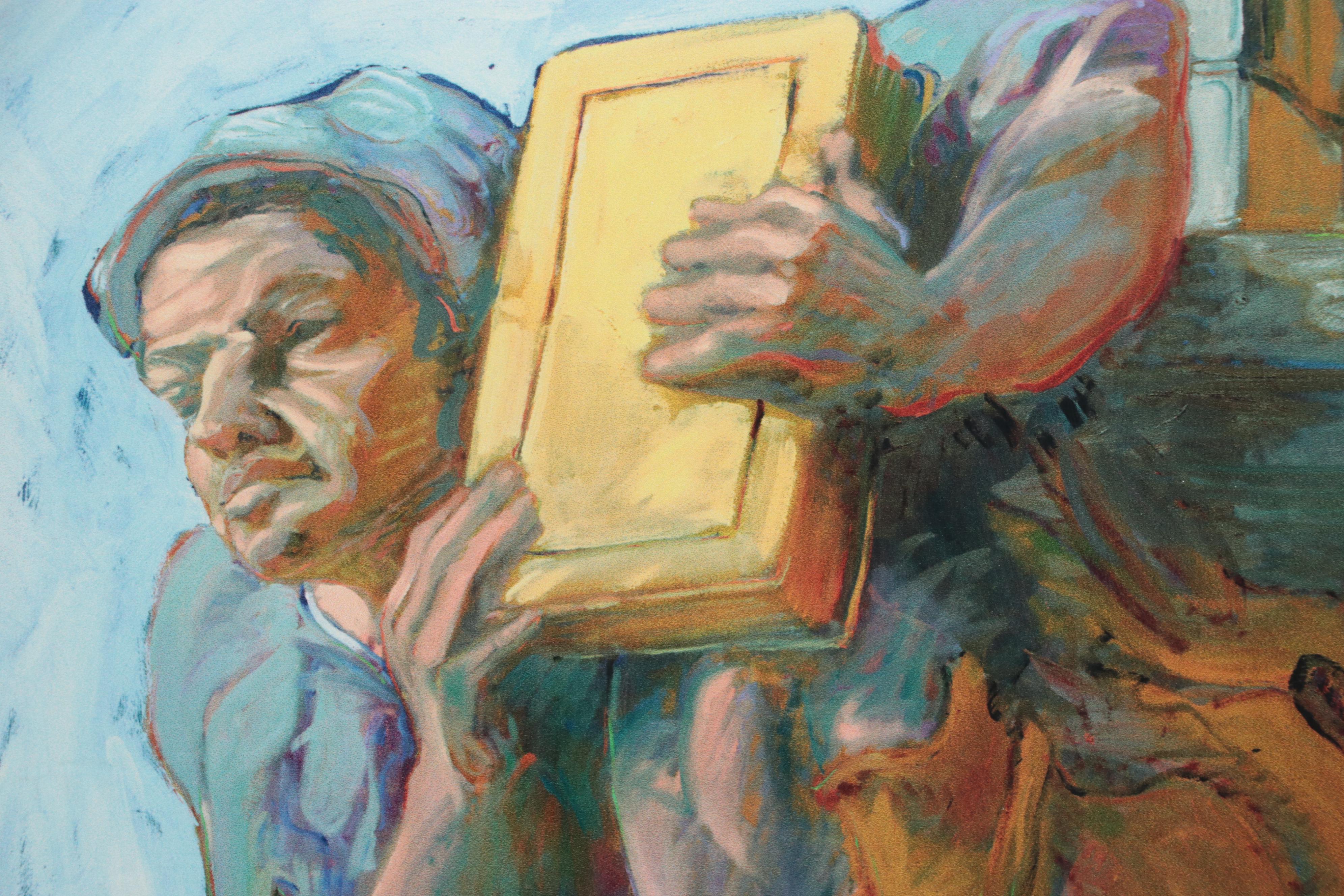 Giclée of Figure Holding Book