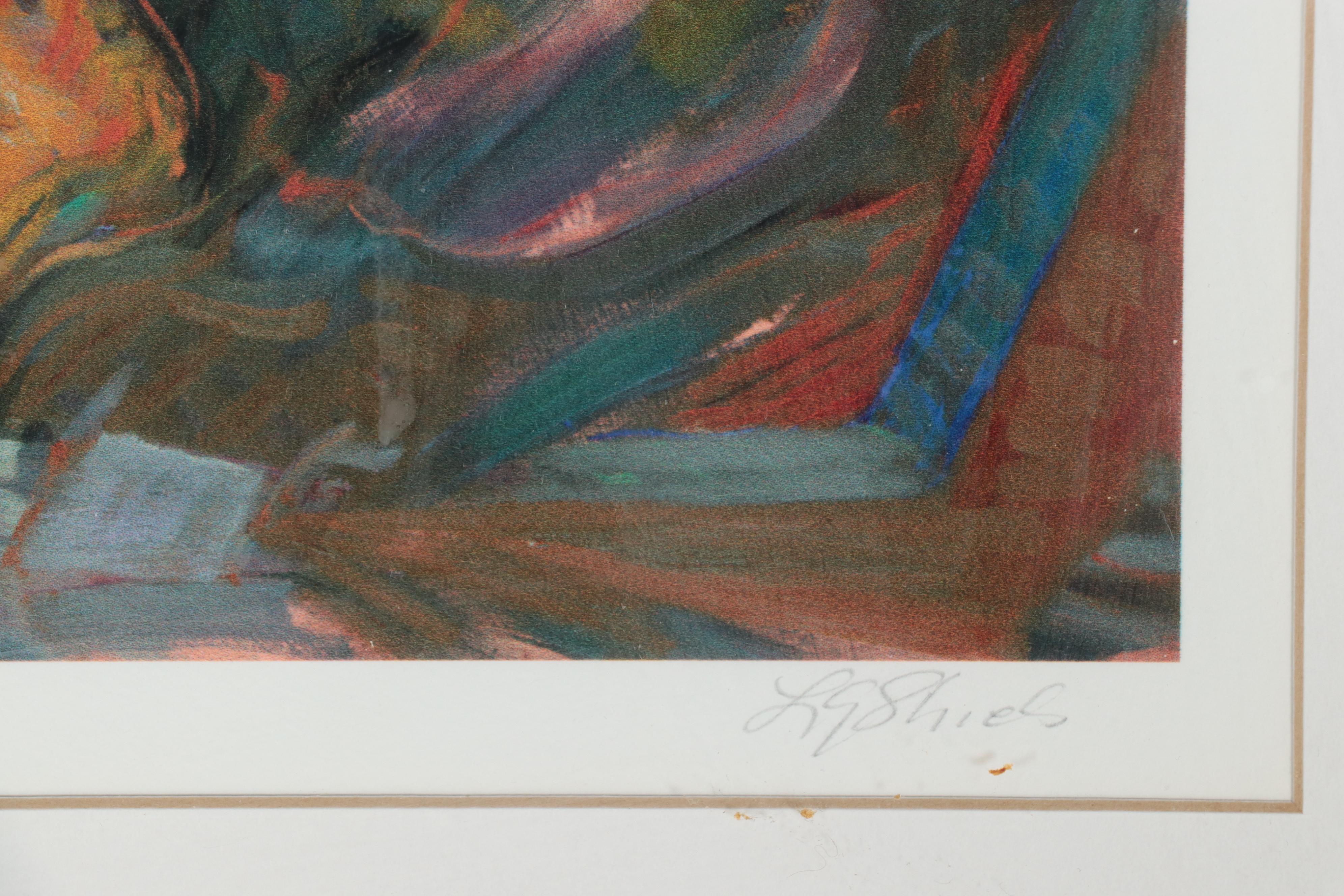 Giclée of Figure Holding Book