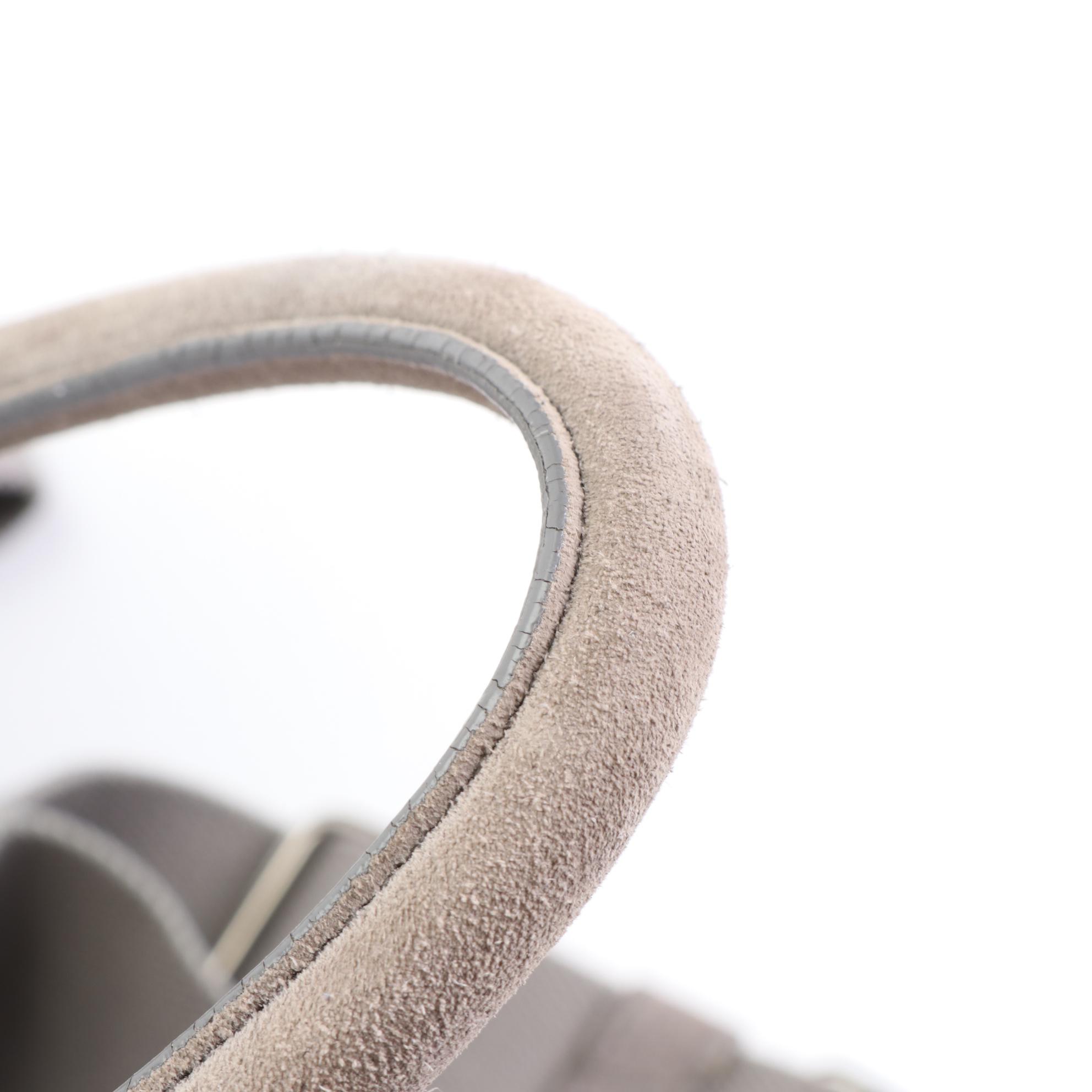 Prada Double Zip Handbag in Suede and Canvas