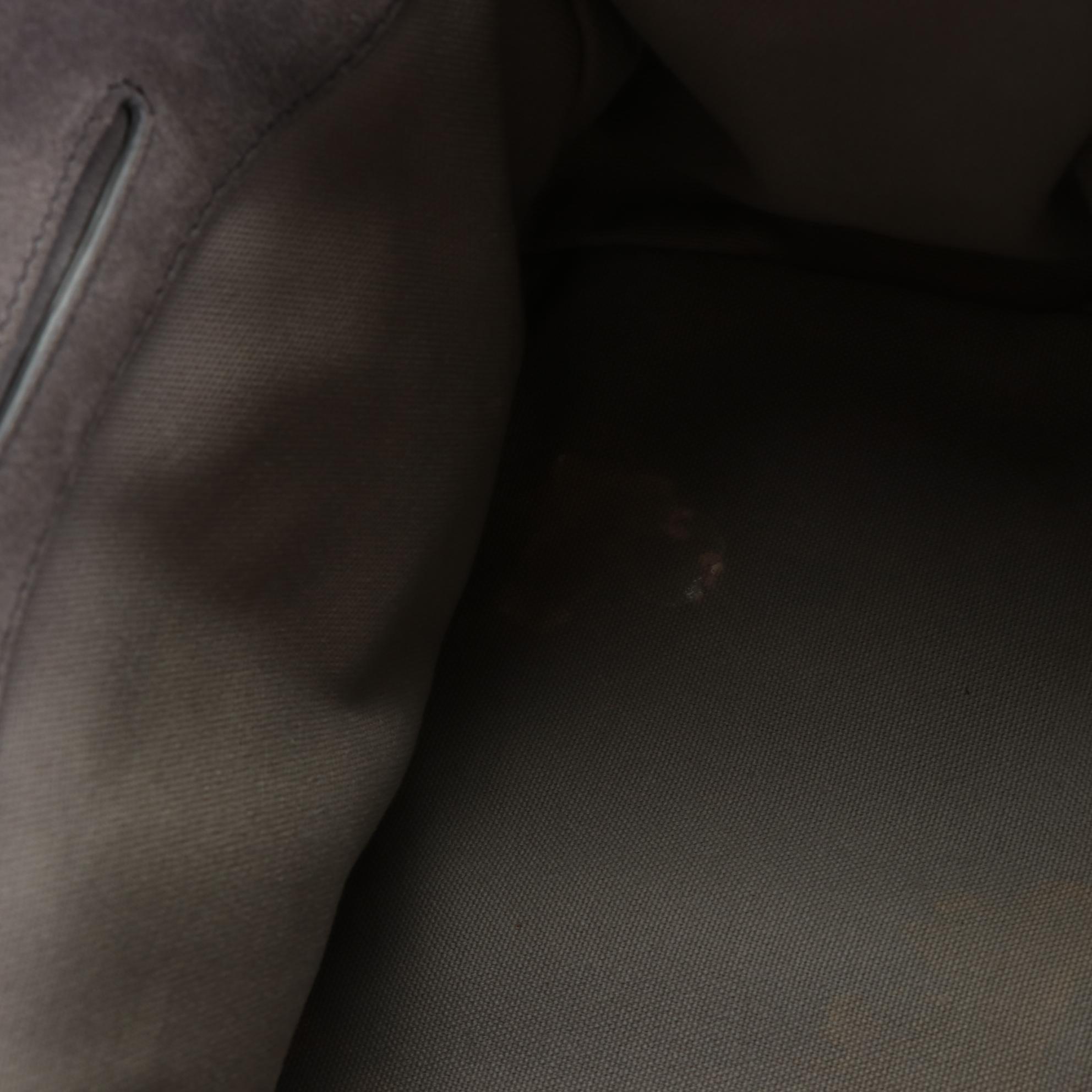 Prada Double Zip Handbag in Suede and Canvas