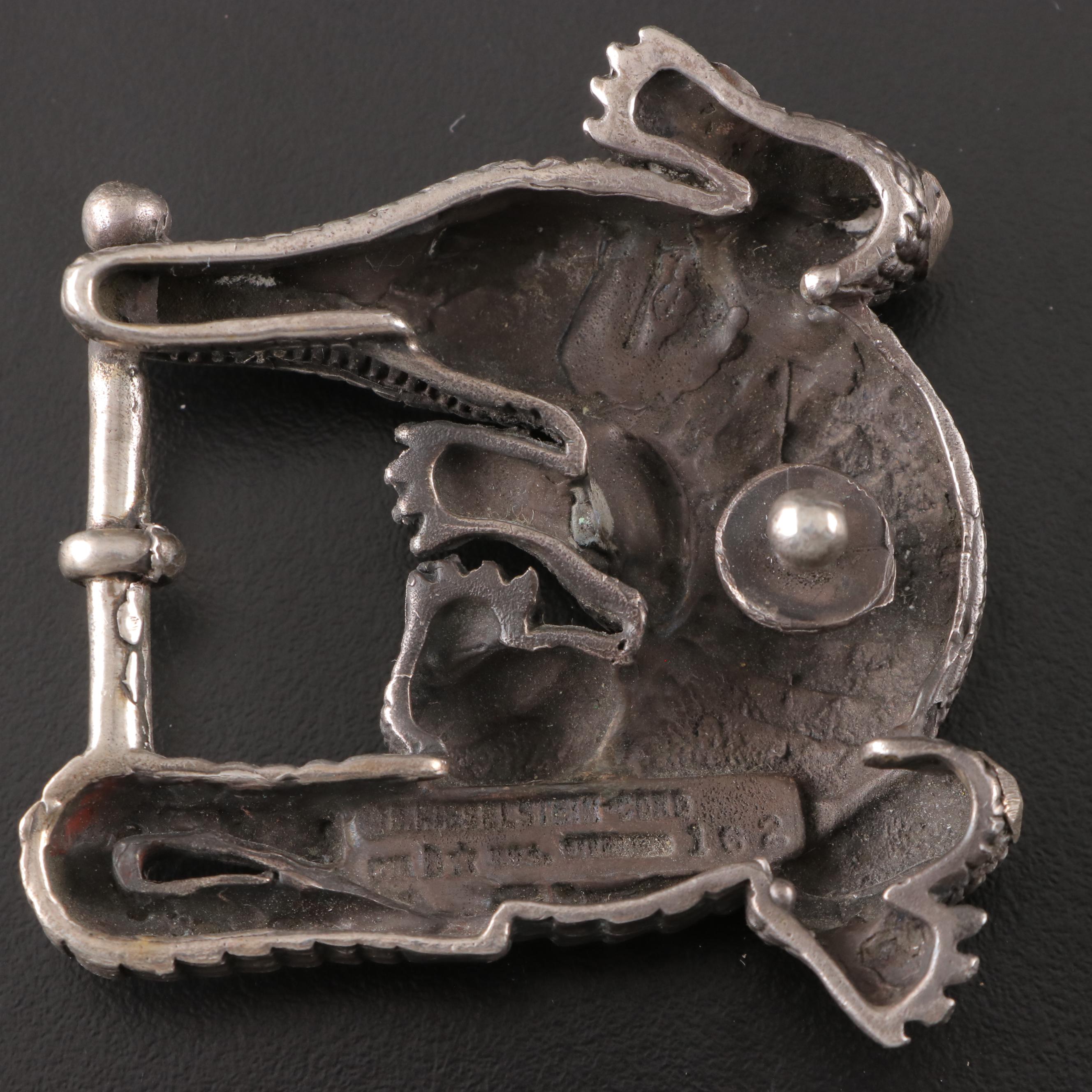 Barry Kieselstein-Cord Sterling Silver Alligator Small Belt Buckle
