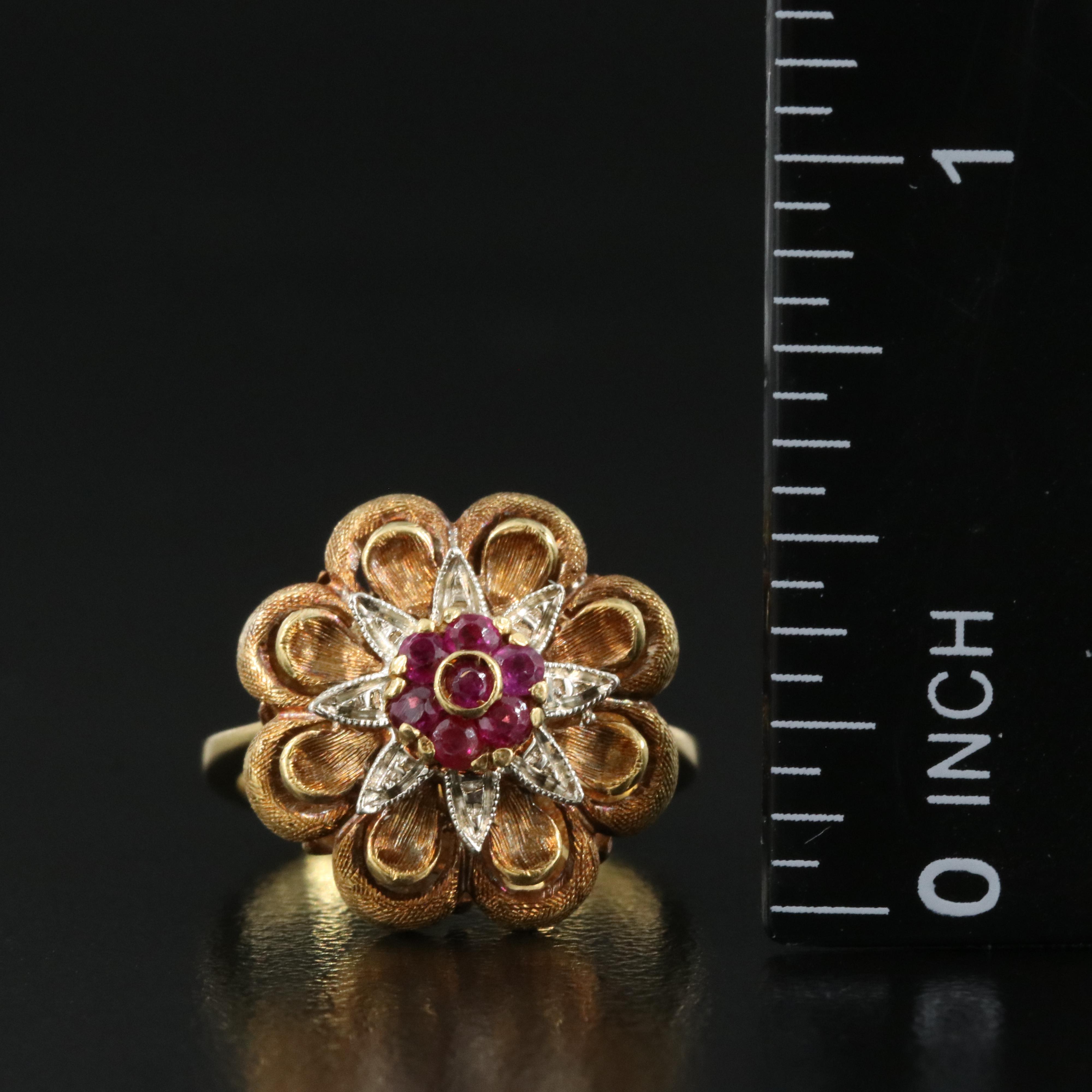 Vintage 18K Ruby Ring
