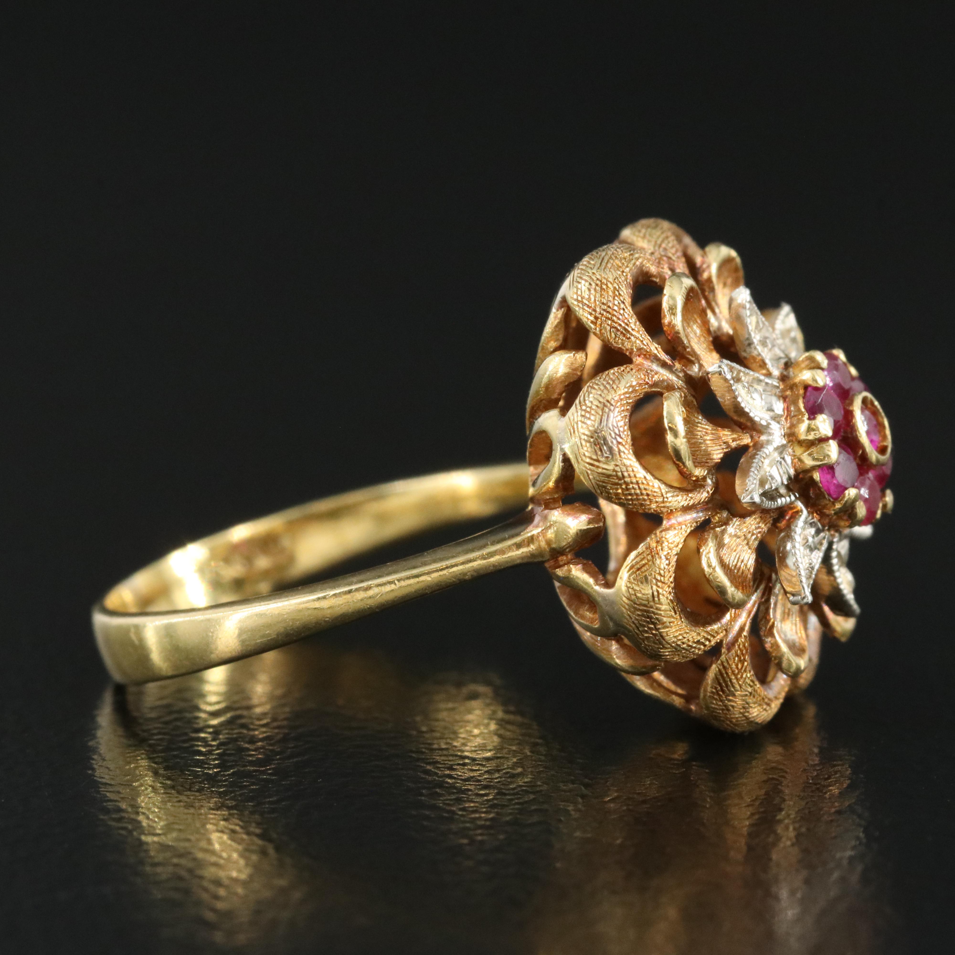 Vintage 18K Ruby Ring