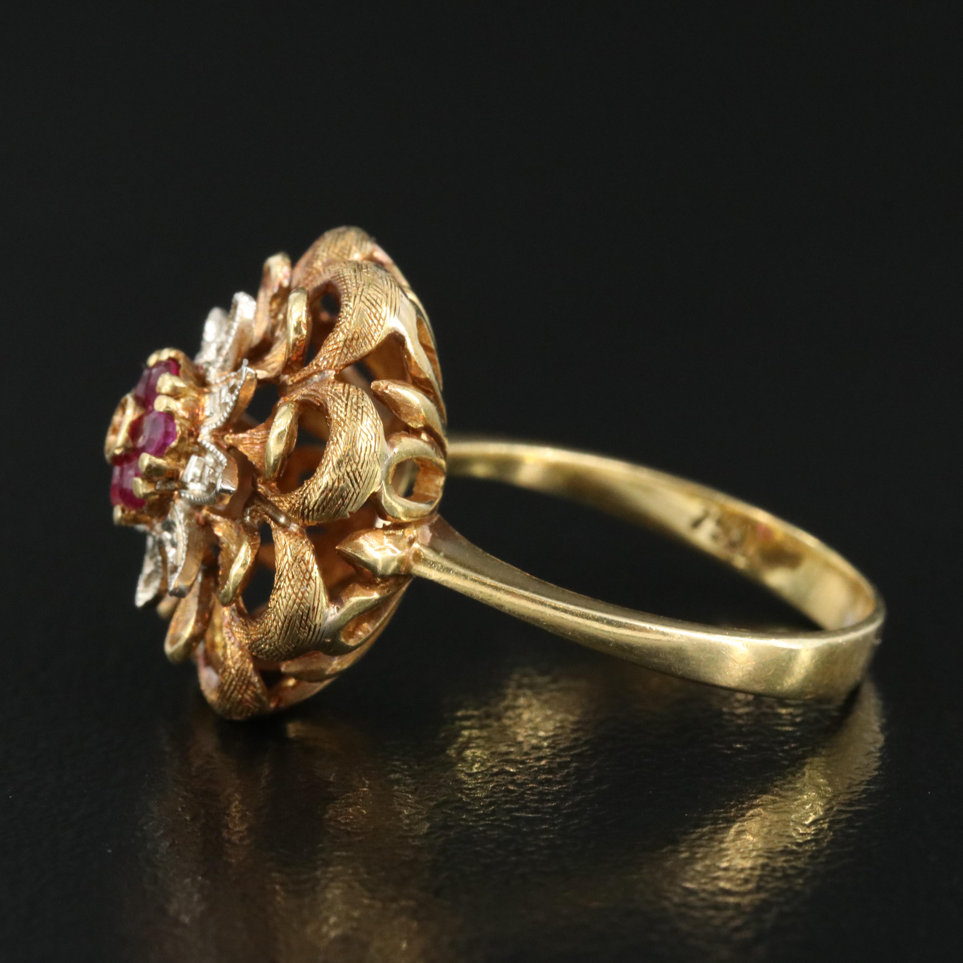 Vintage 18K Ruby Ring