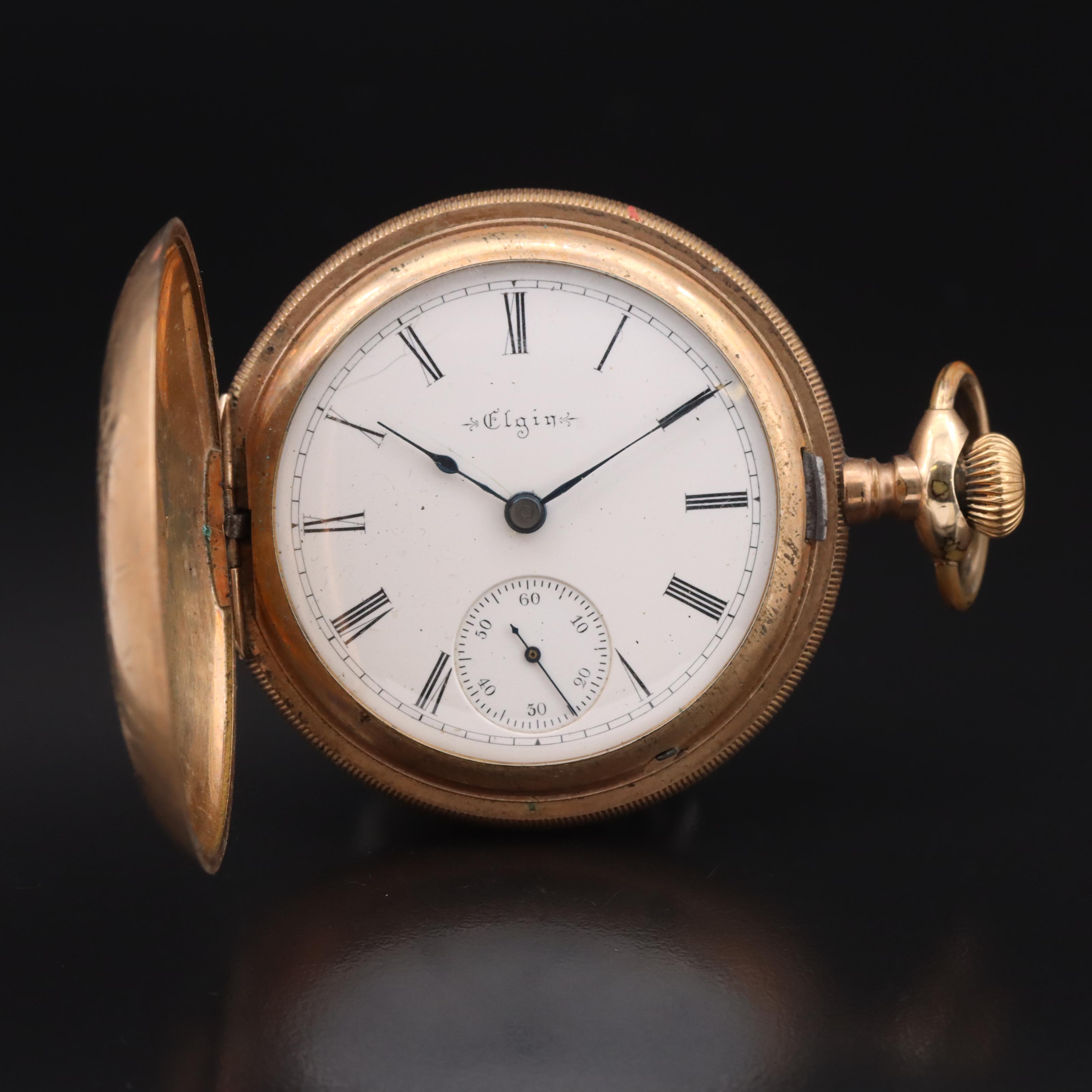 1897 Elgin Hunter Case Pocket Watch