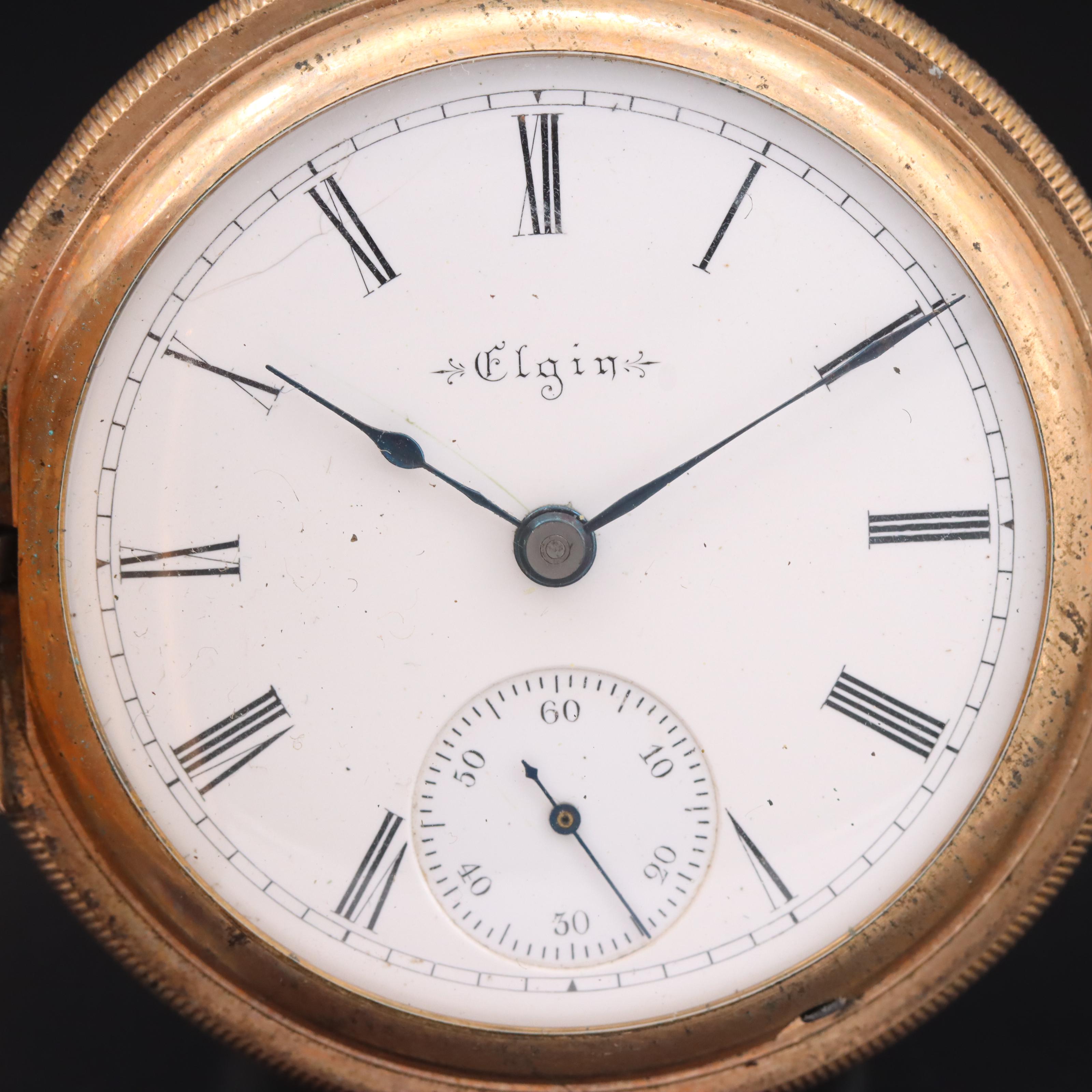 1897 Elgin Hunter Case Pocket Watch