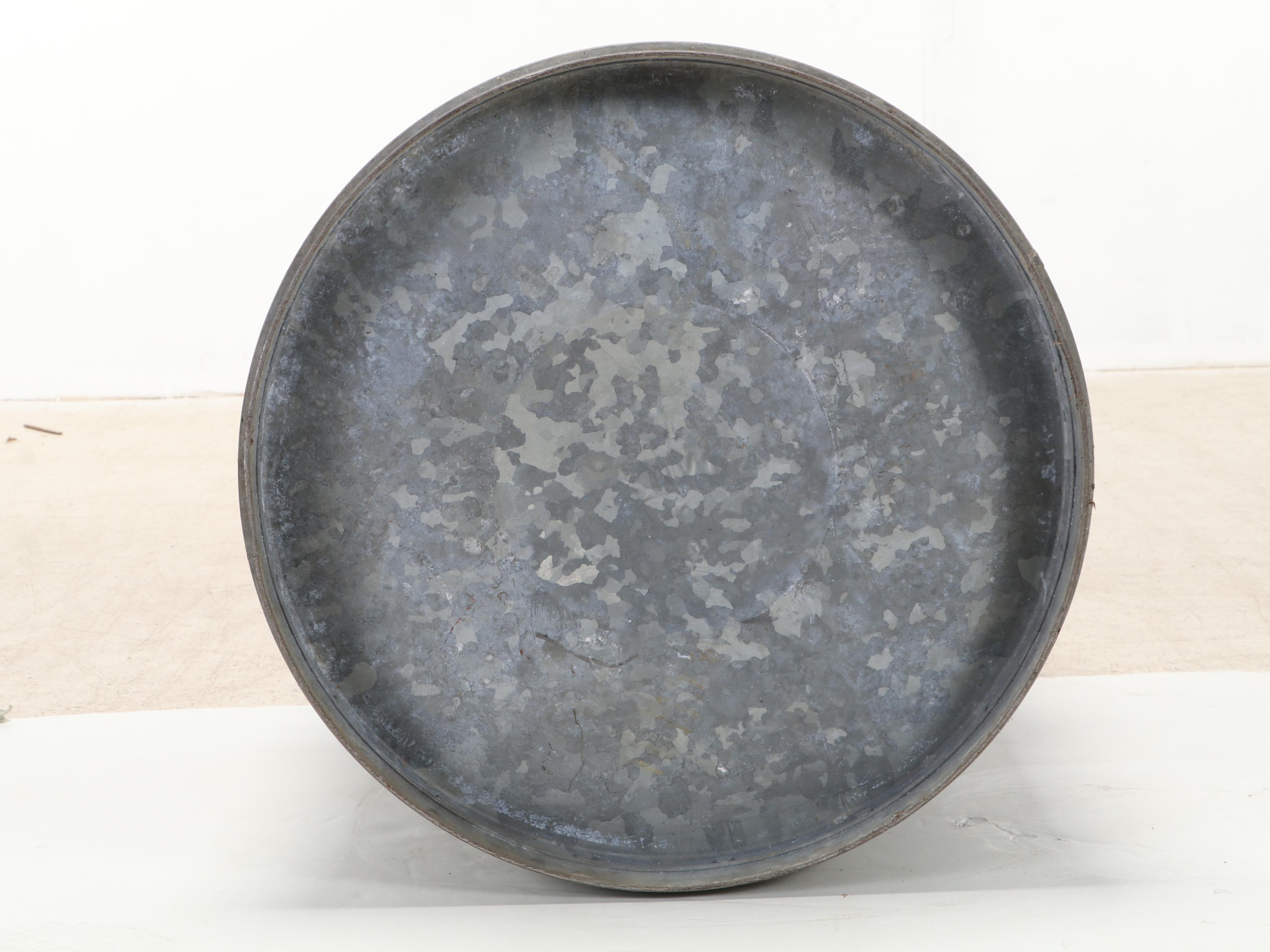 Witt 33 Gallon Galvanized Trash Can, Late 20th Century