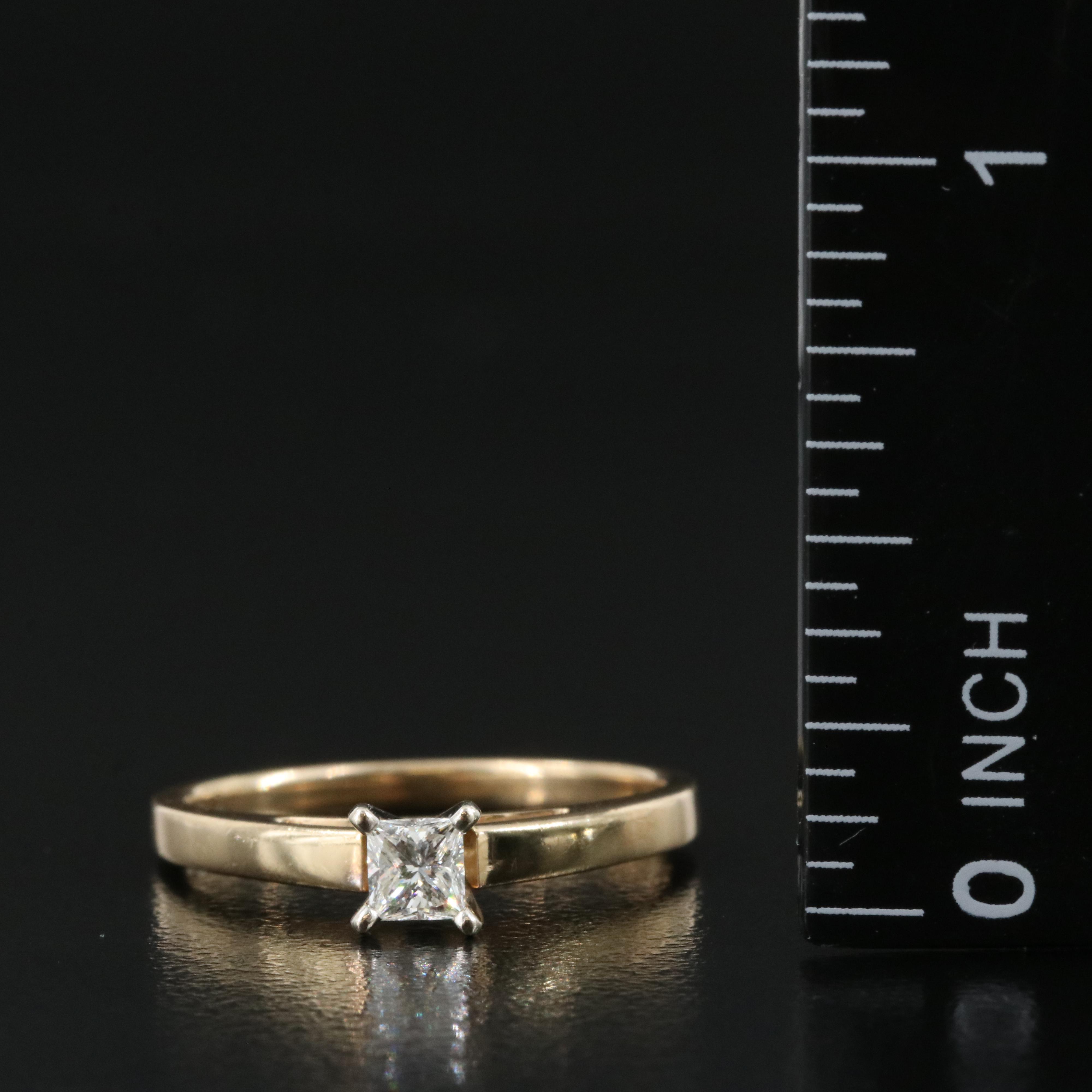 14K 0.23 CT Diamond Solitaire Ring