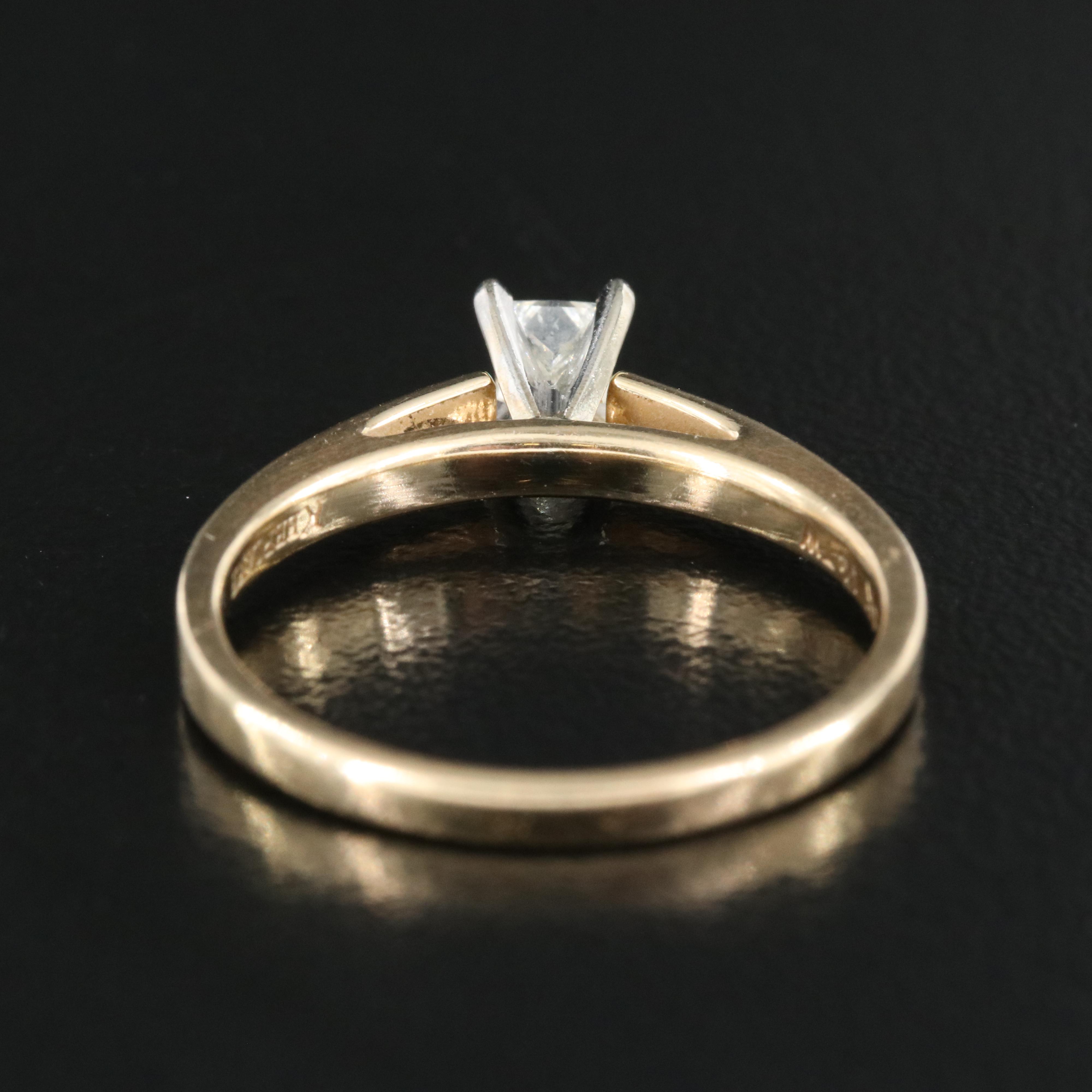 14K 0.23 CT Diamond Solitaire Ring