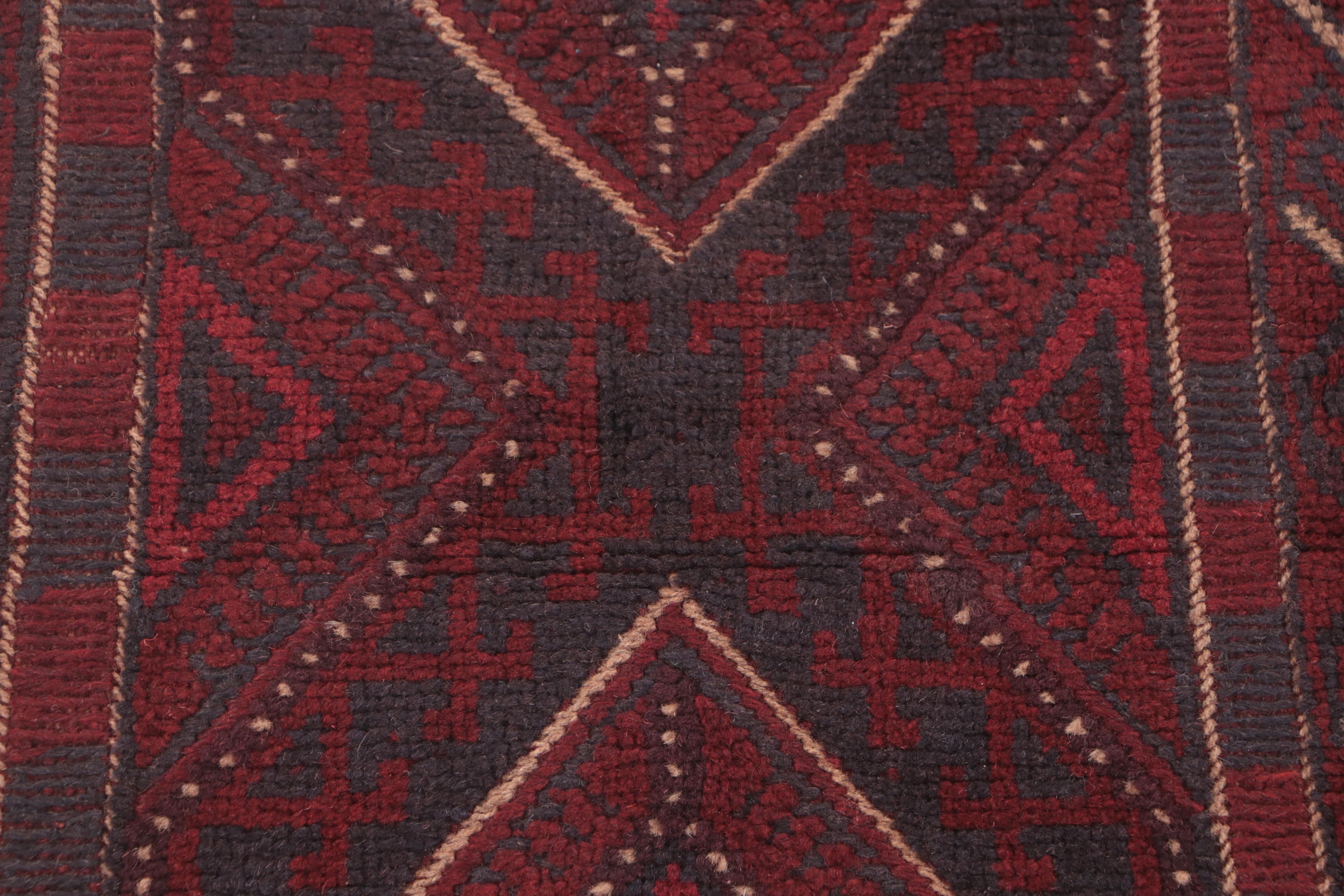 1'11 x 8' Hand-Knotted Afghan Aimaq Carpet Runner