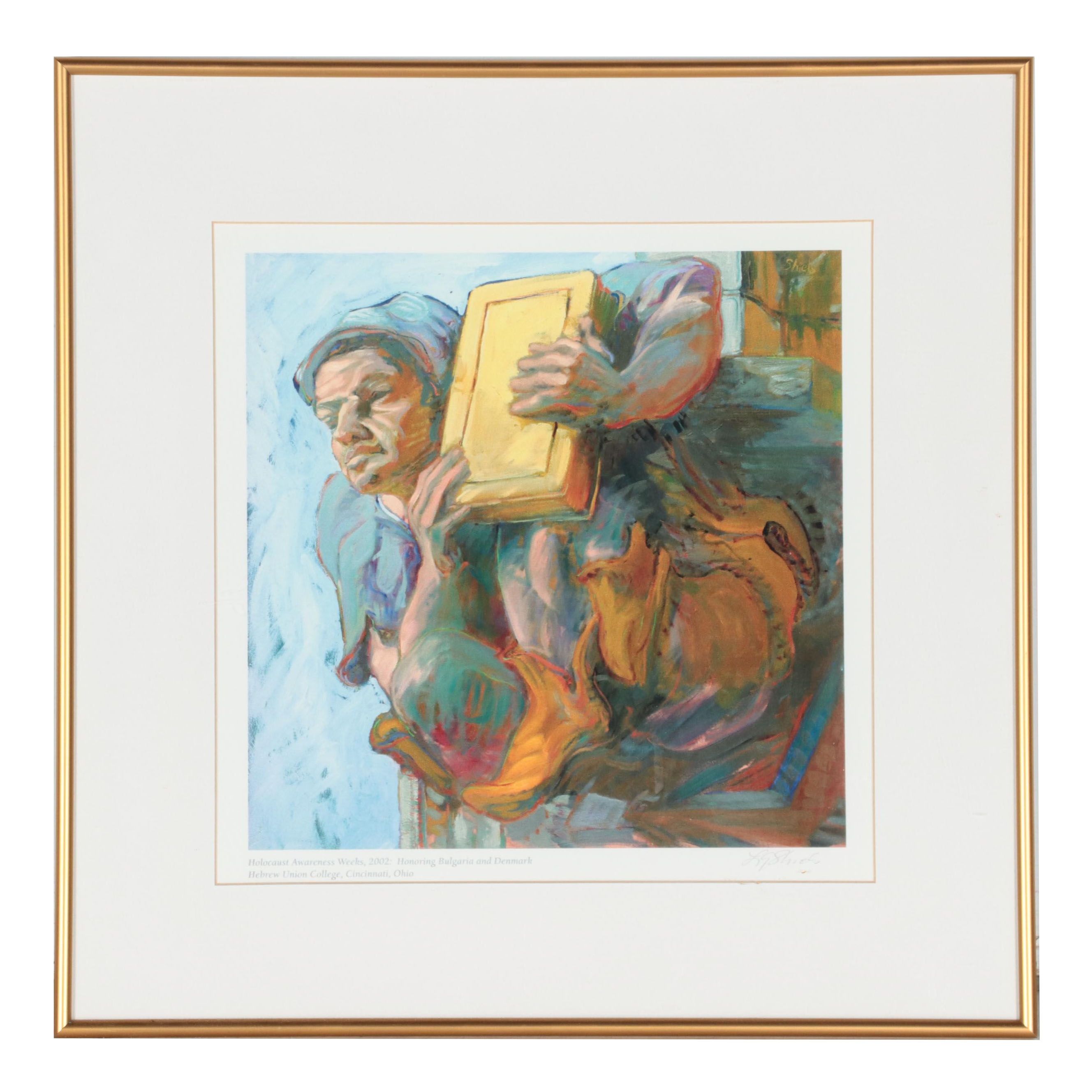 Giclée of Figure Holding Book