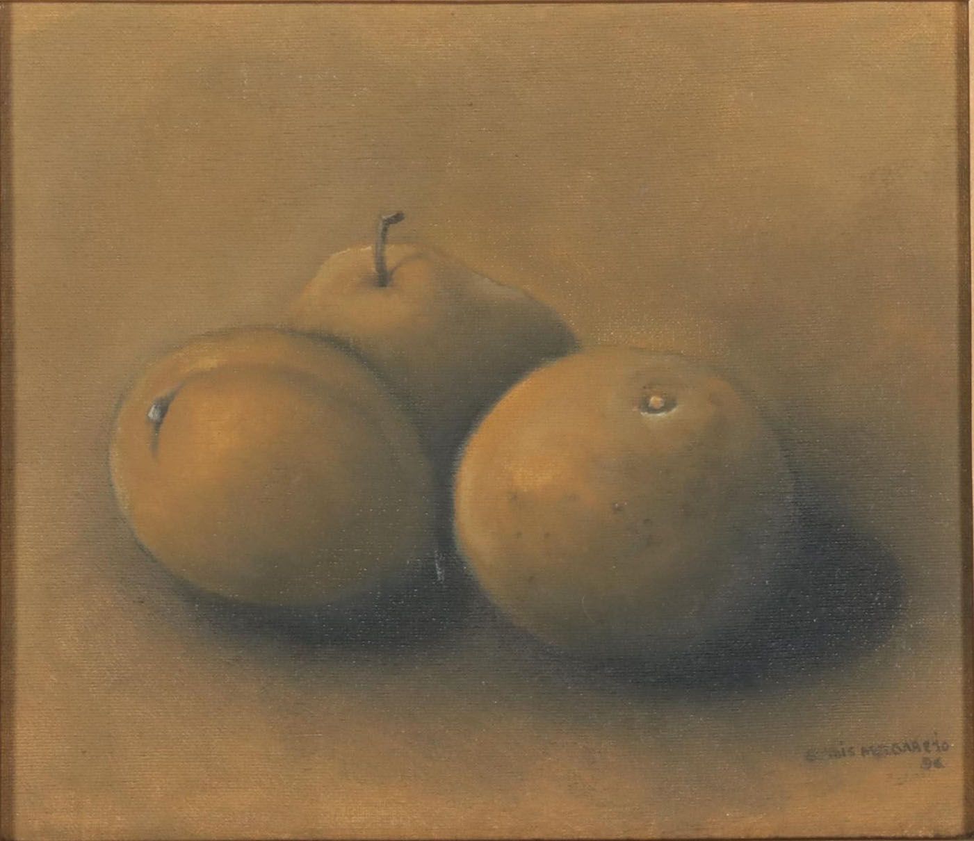 Still Life Oil Painting of Fruit, 1996