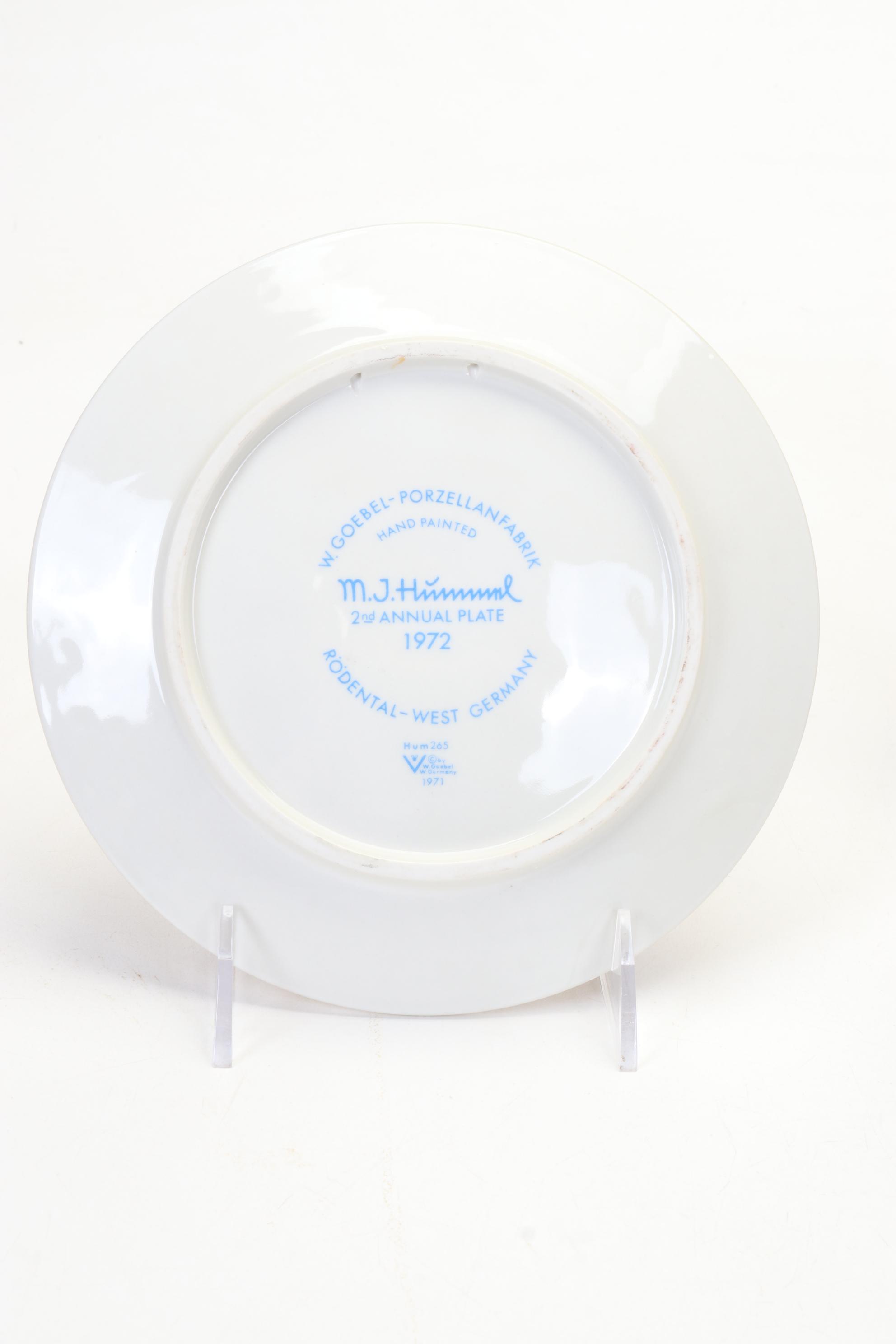 Goebel Hummel Porcelain Figurines and Christmas Collector Plates, Late 20th C.