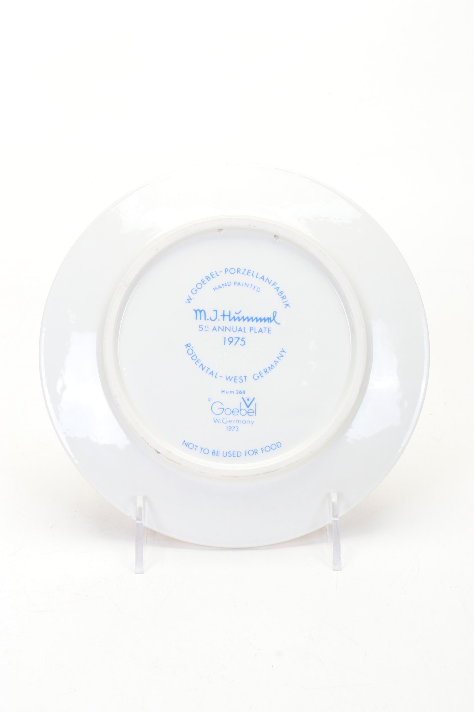 Goebel Hummel Porcelain Figurines and Christmas Collector Plates, Late 20th C.