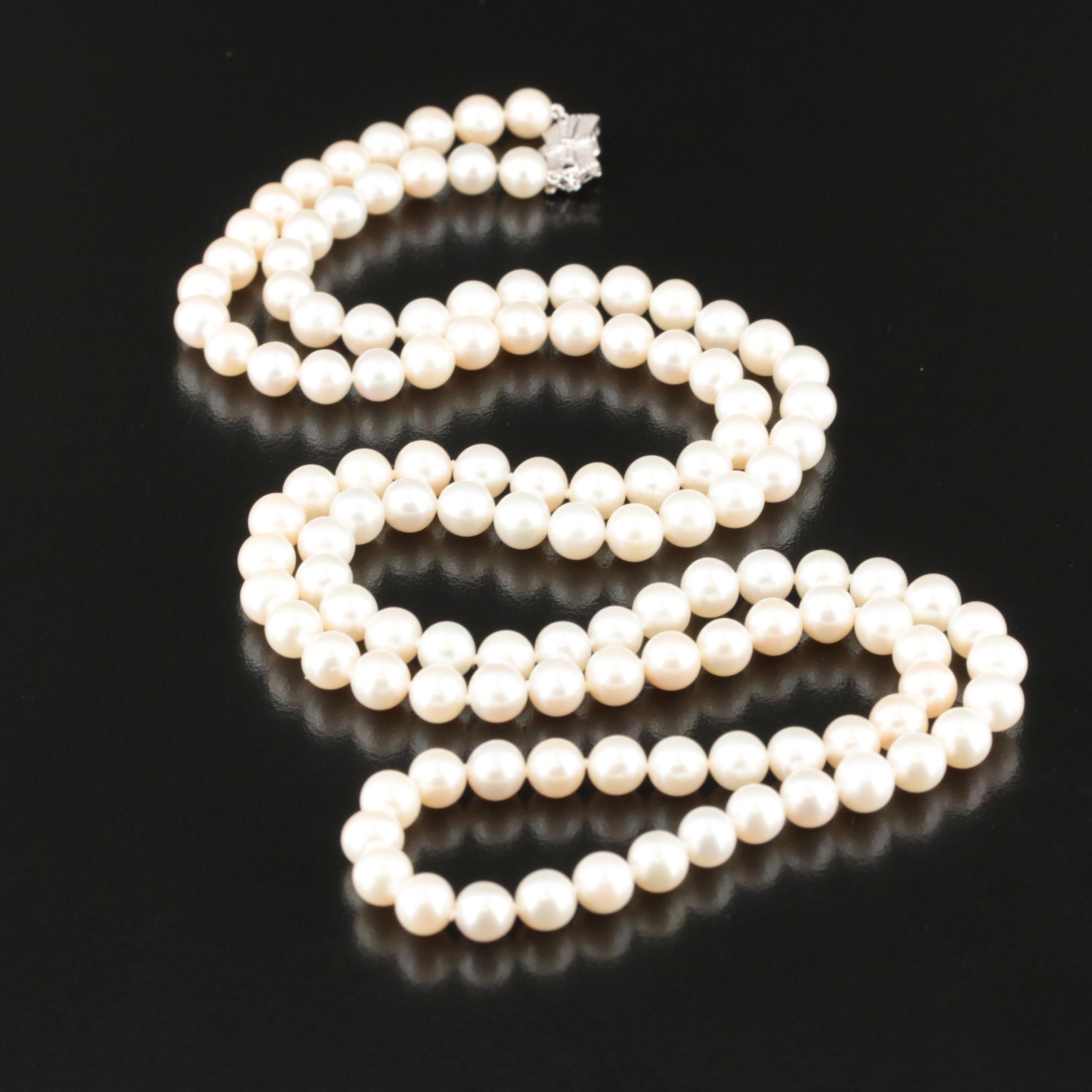Sea Magic by Mikimoto Pearl Necklace with 14K Clasp