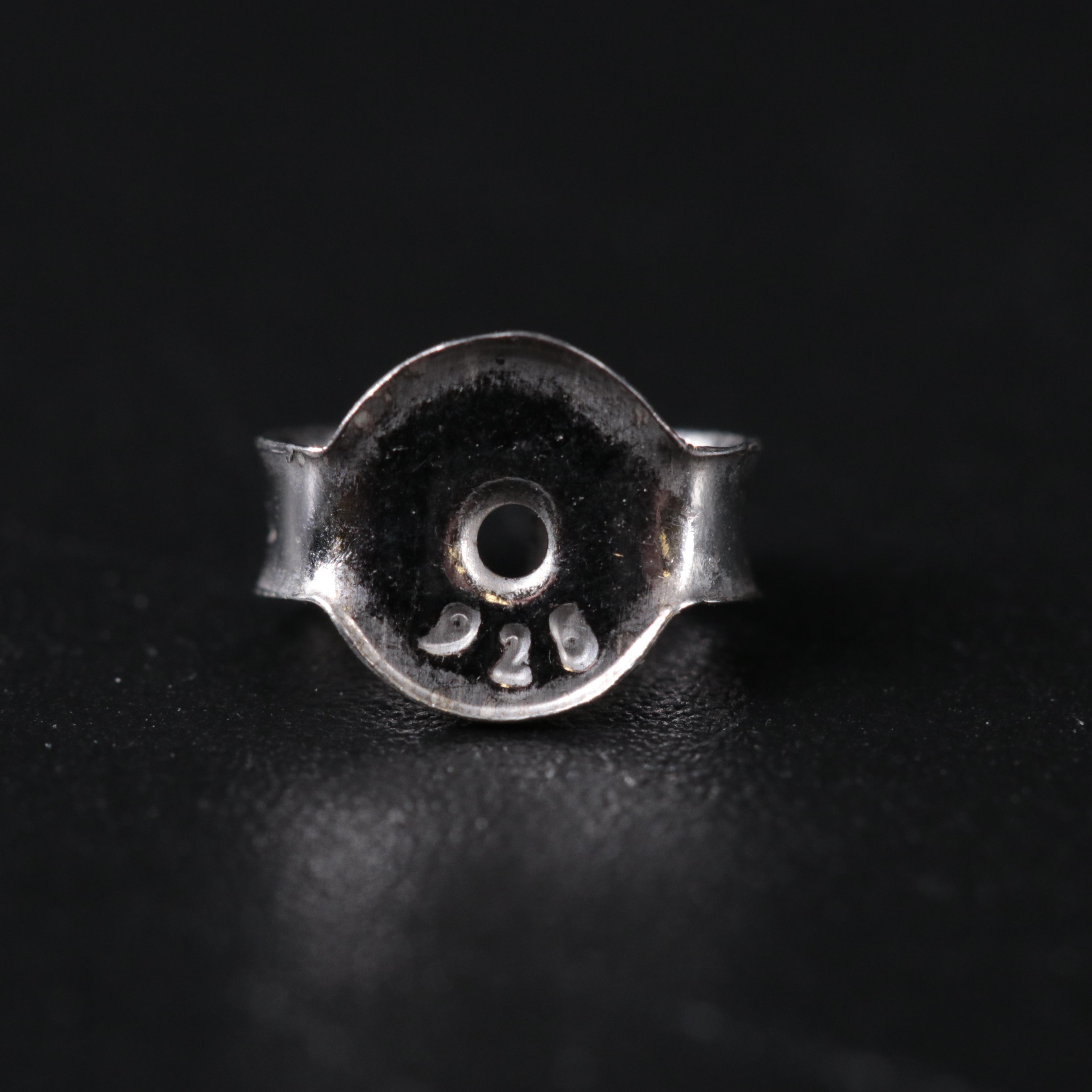 Sterling Silver Stud Earring Duo Including Emerald and Topaz