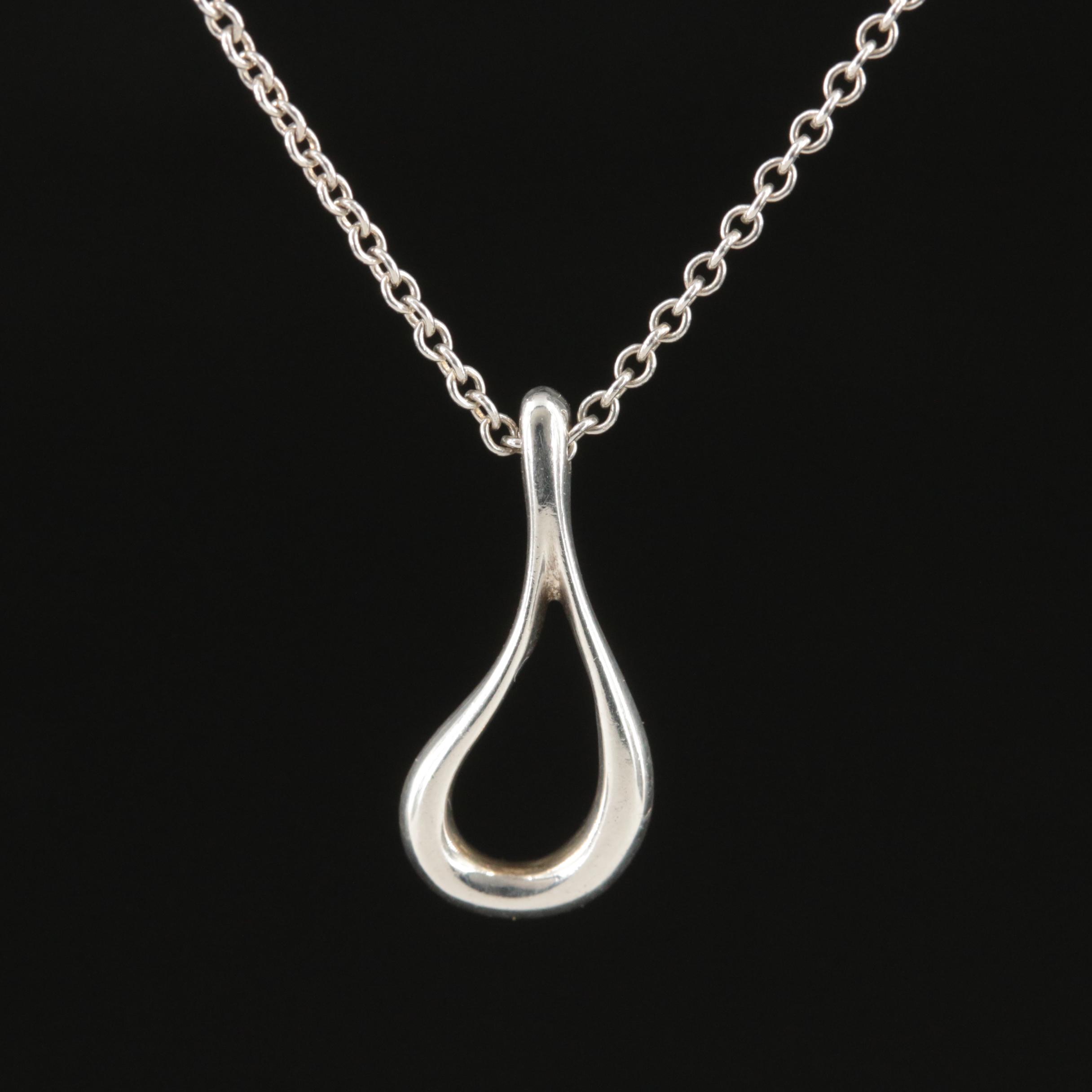Else Peretti for Tiffany & Co. Open Teardrop Pendant Necklace