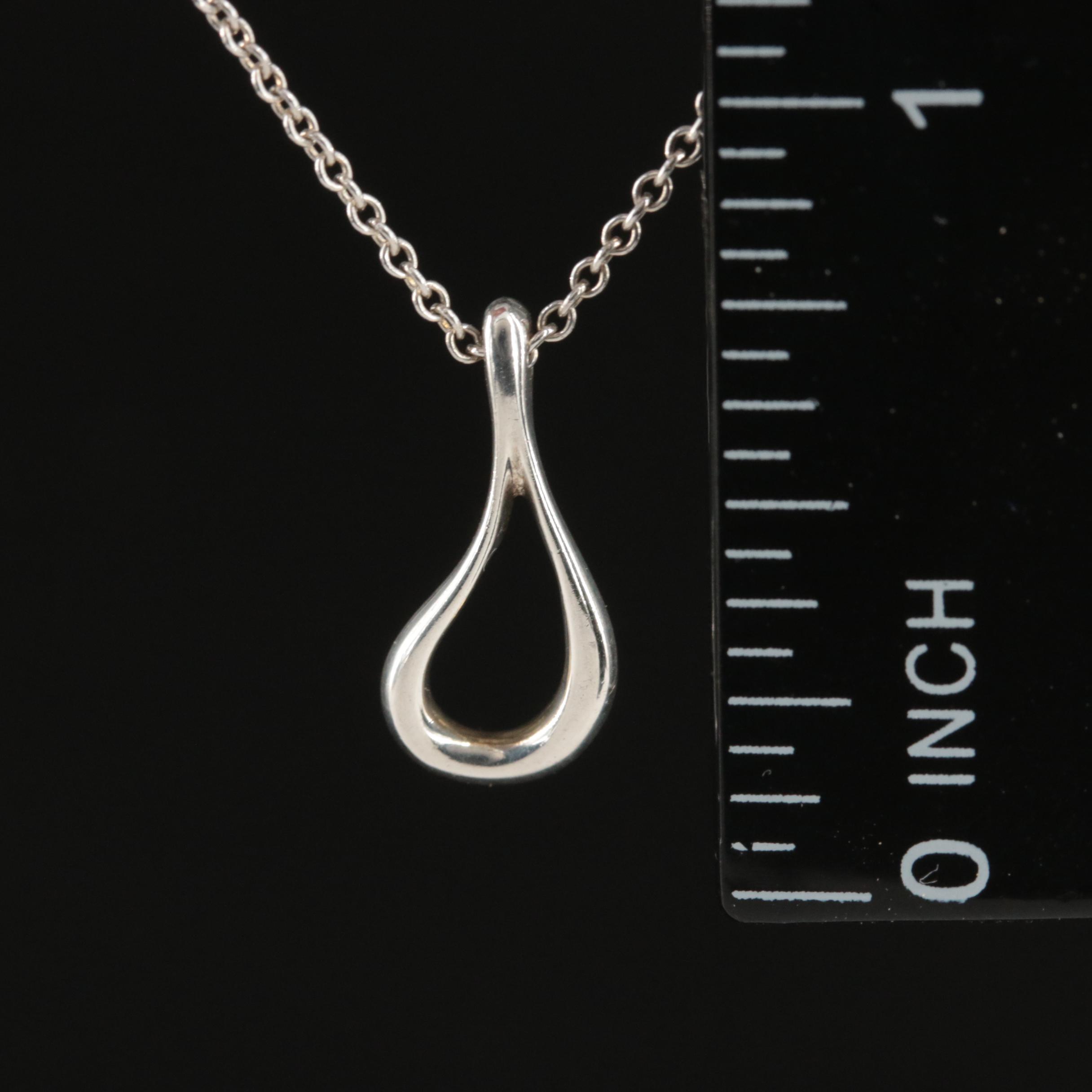 Else Peretti for Tiffany & Co. Open Teardrop Pendant Necklace