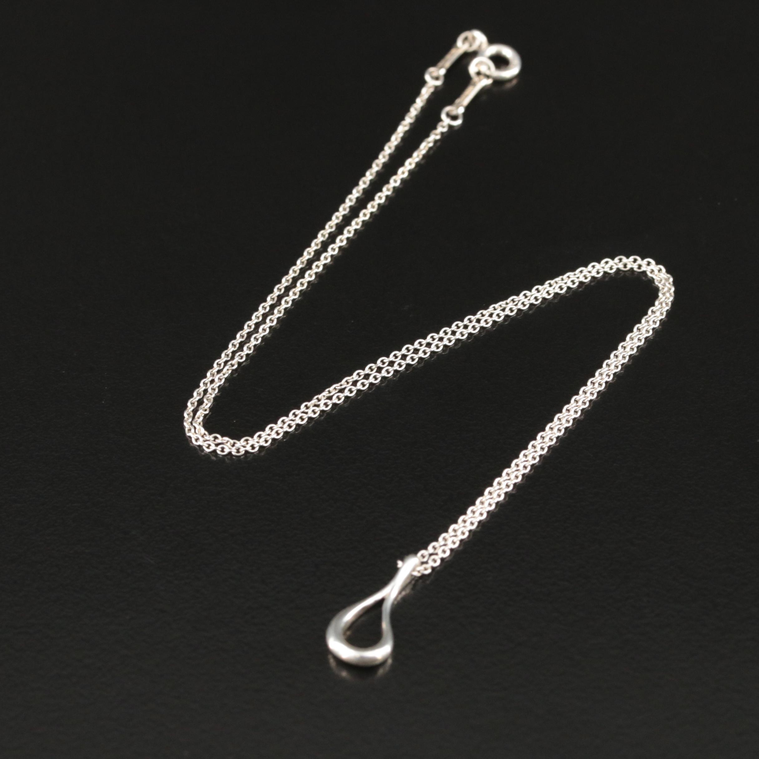 Else Peretti for Tiffany & Co. Open Teardrop Pendant Necklace