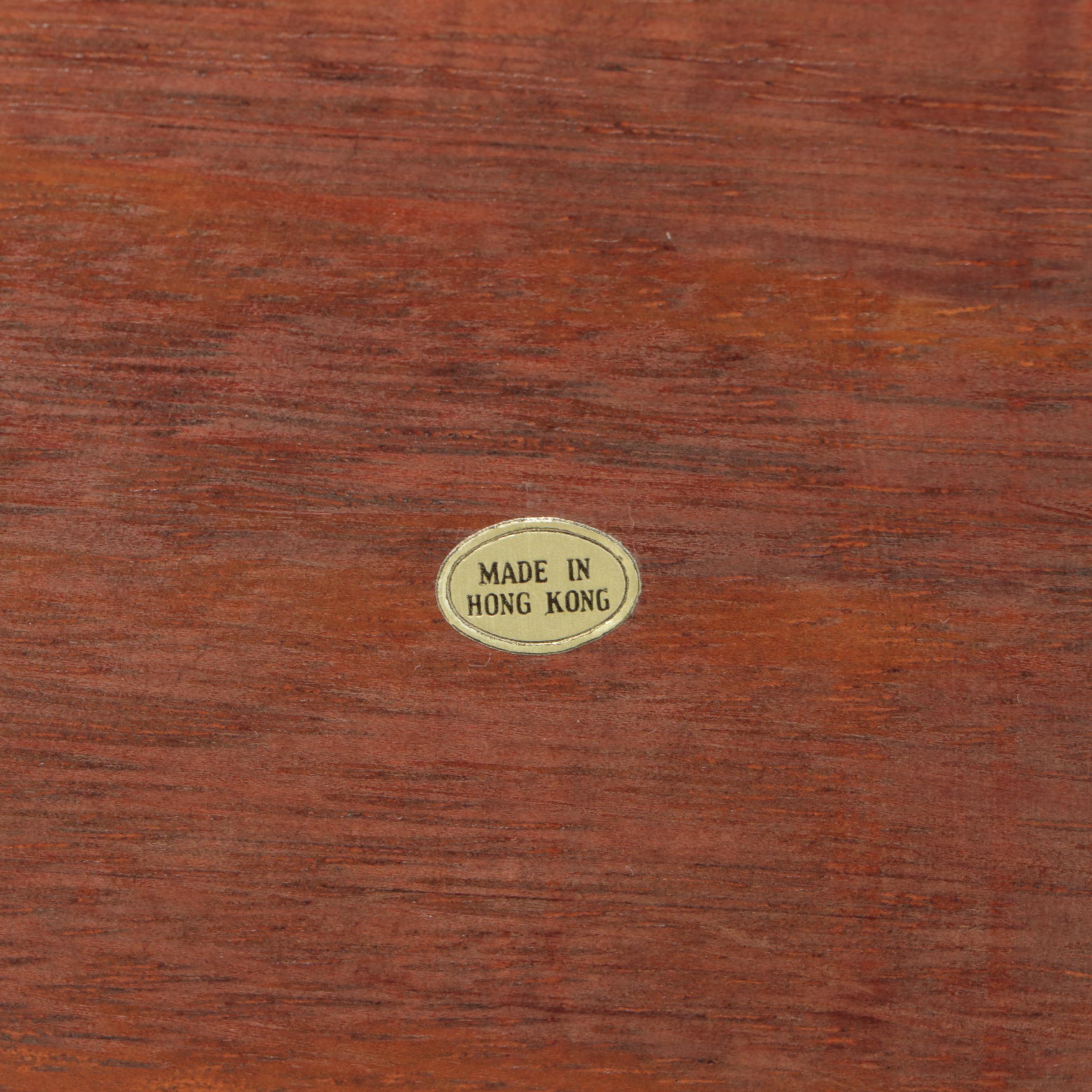 Chinese Carved Hardwood Dry Bar Cabinet