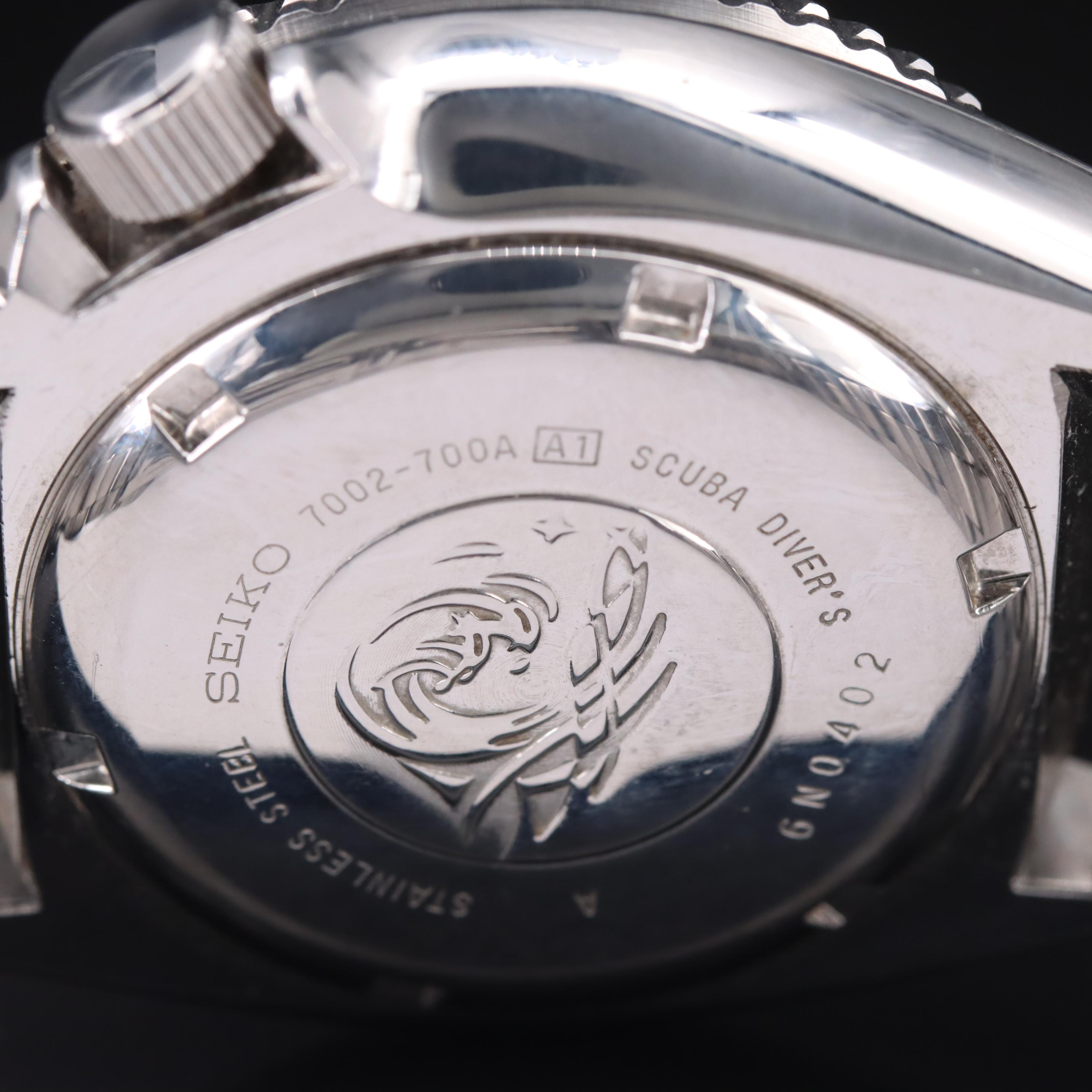 Vintage Seiko Diver 7001 Stainless Steel Watch