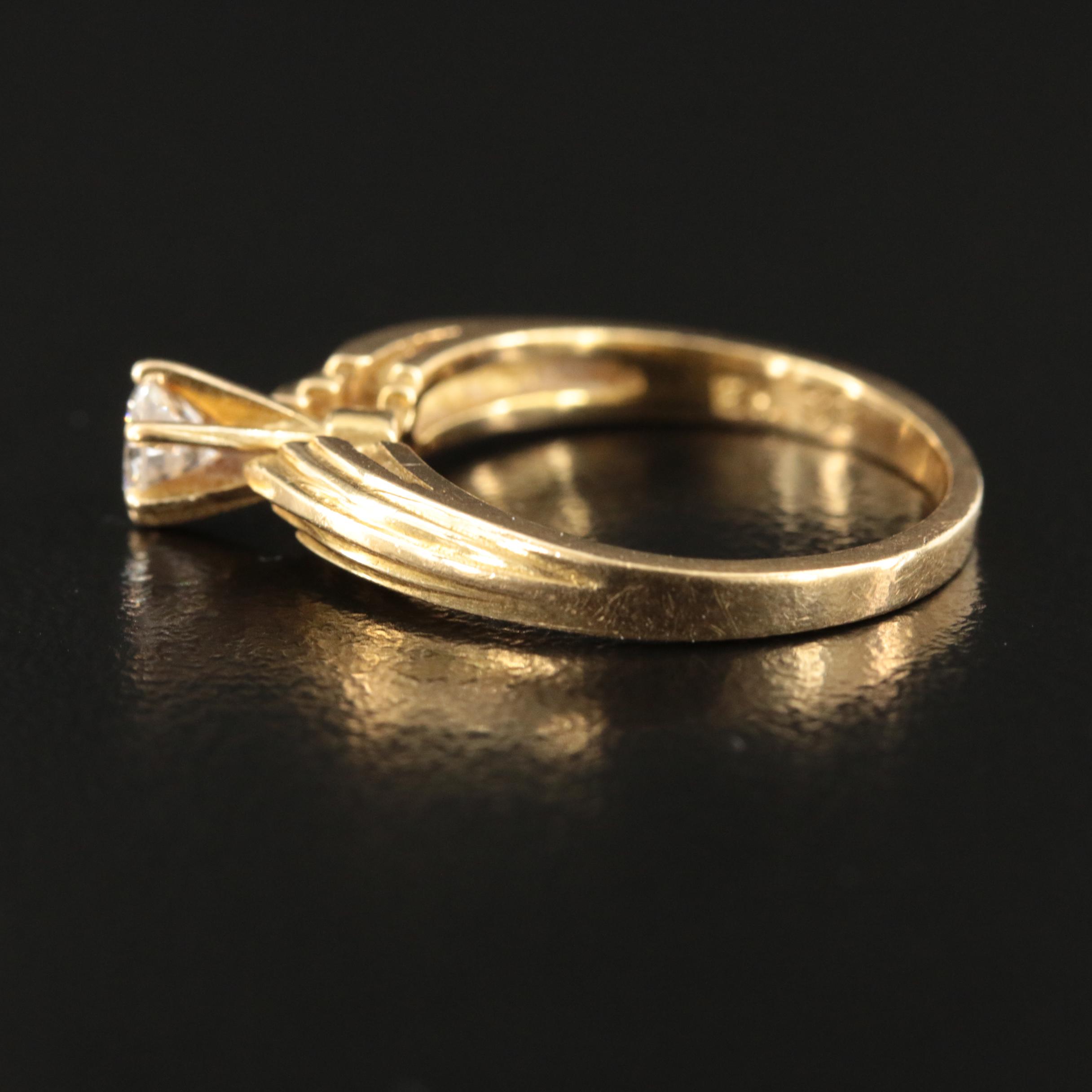 18K 0.30 CT Diamond Ring