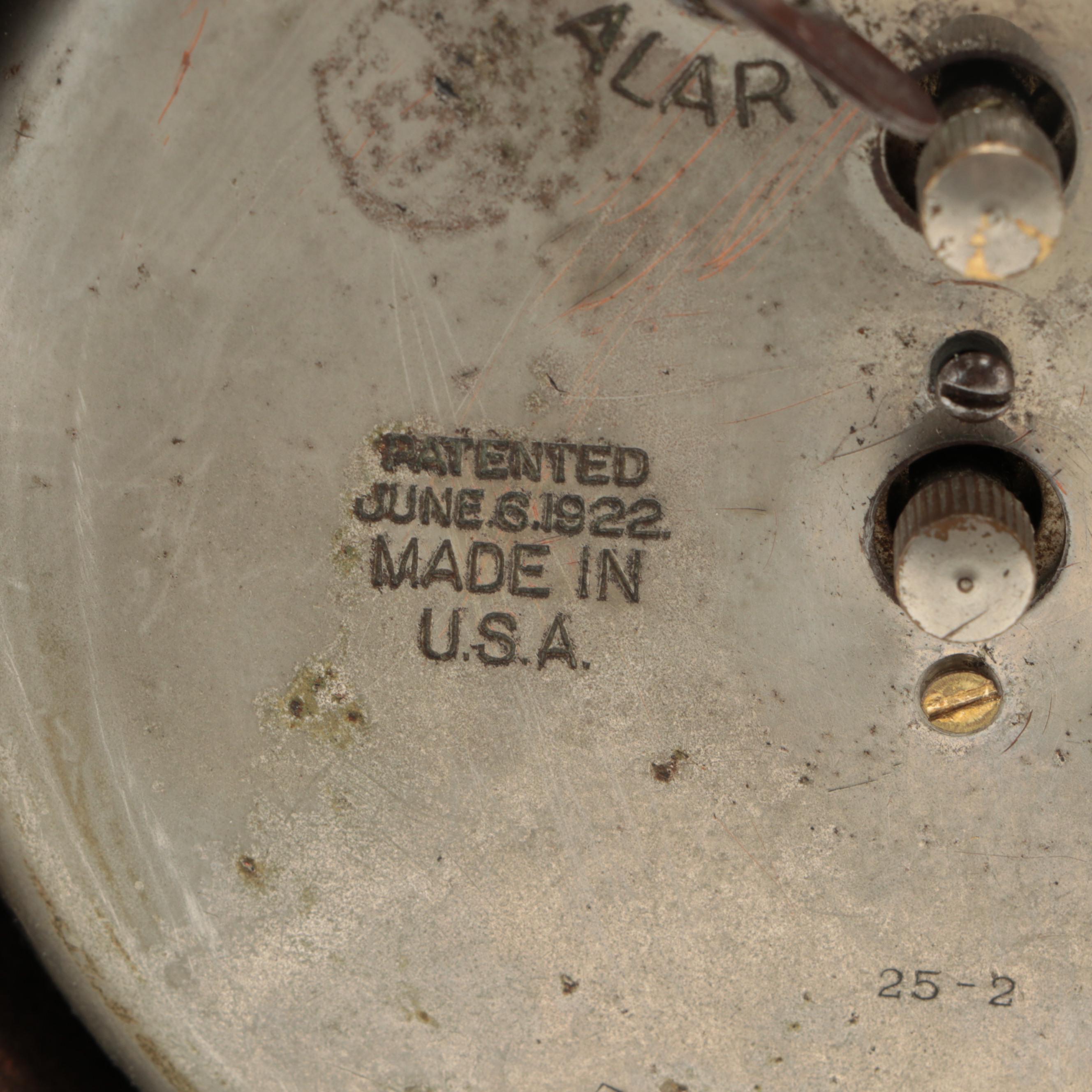 Gilbert Tambour Mantel Clock with Other Victorian Carved Wooden Clock