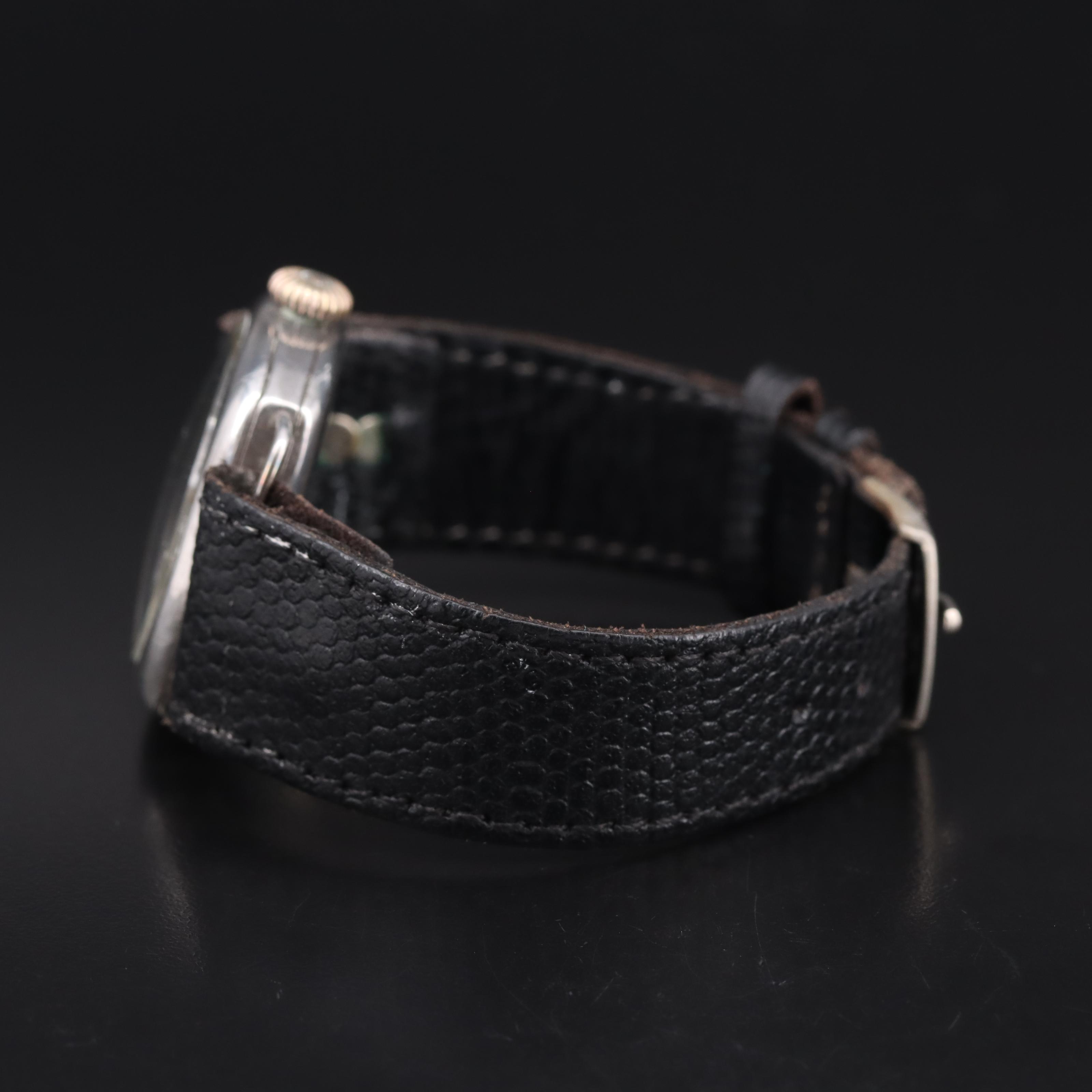 Early 1920s Sterling Silver Rolex Cusion Shape Watch