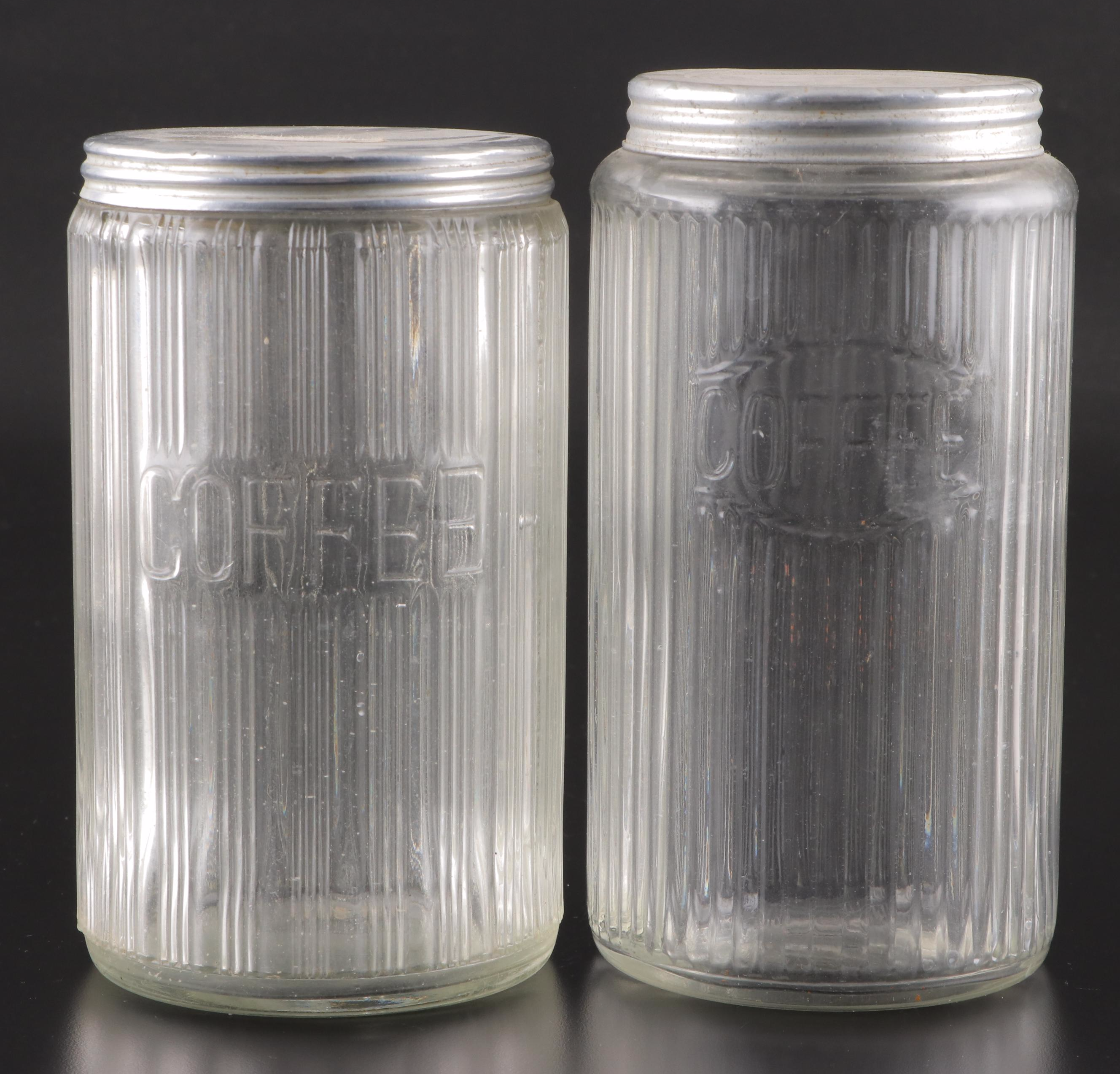 Sneath Glass Kitchen Canisters, Early to Mid-20th Century